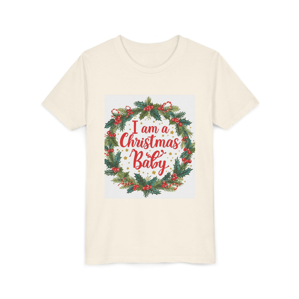 I Am A Christmas Baby Youth Short Sleeve Tee