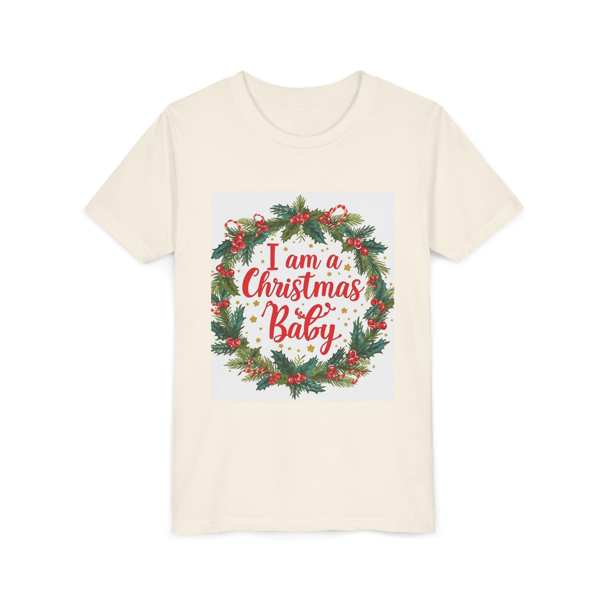I Am A Christmas Baby Youth Short Sleeve Tee