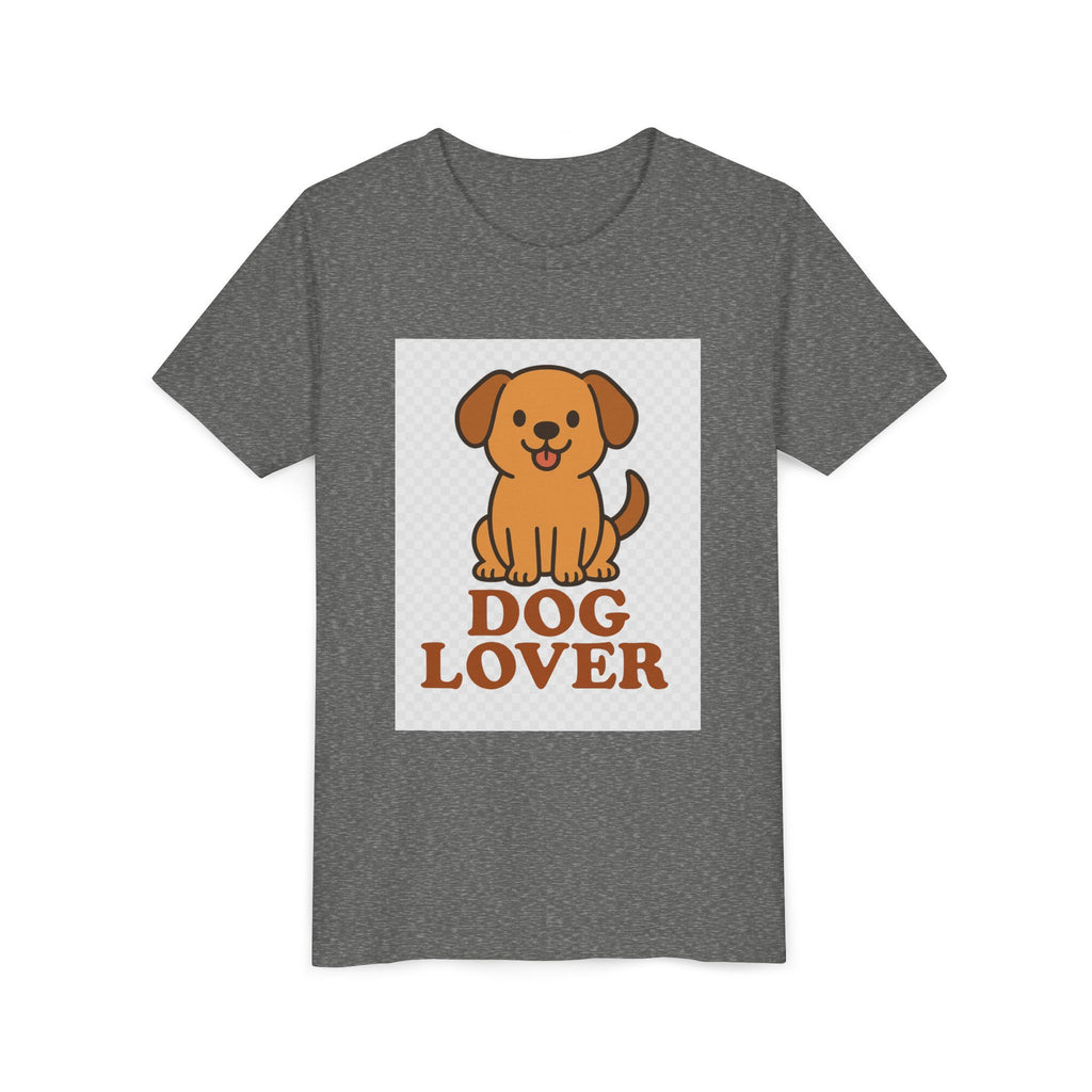 Cute Dog Lover Youth T-Shirt, Pet Lover Gift, Animal Tee, Kids Dog Shirt, Birthday Present for Kids, Fun Youth Apparel