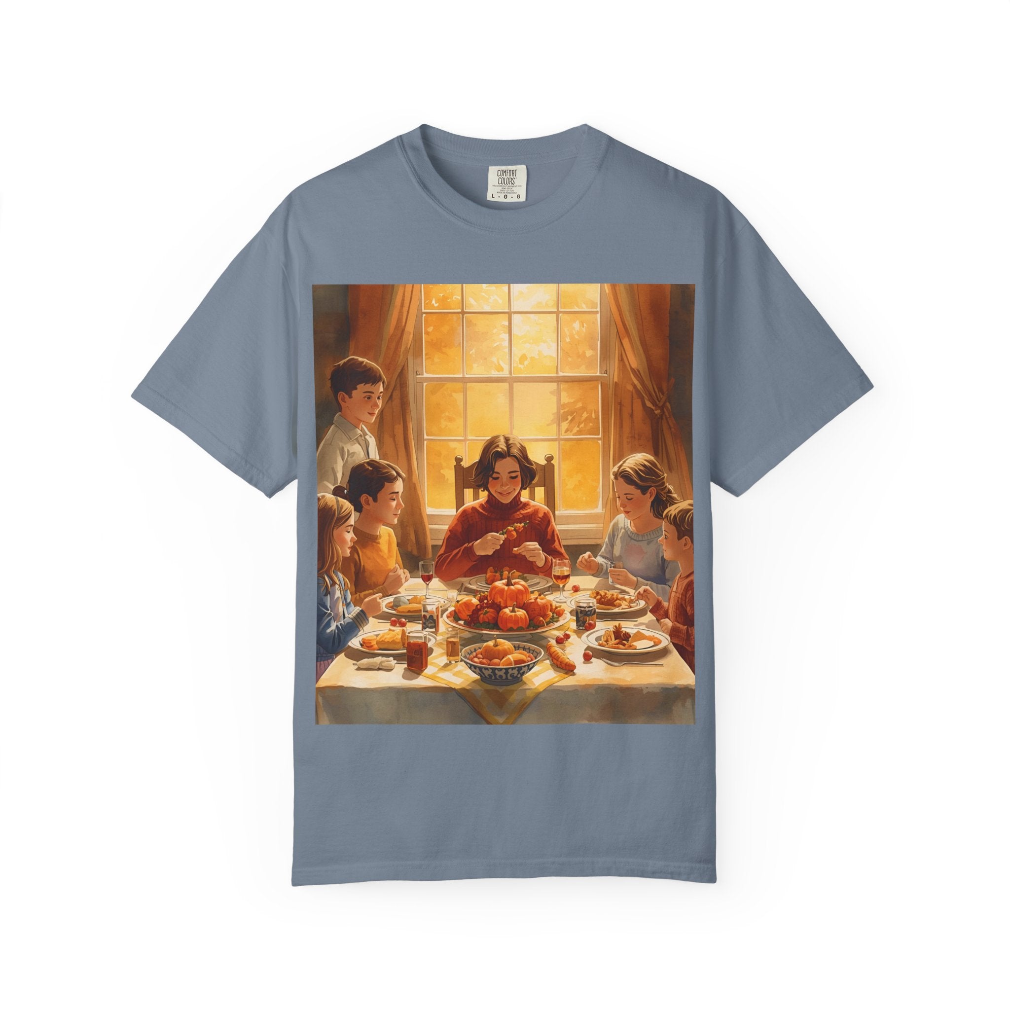 Thankful Family Dinner Unisex T-shirt, Family Gathering Shirt, Festive Apparel, Casual Wear, Fall Celebration Tee