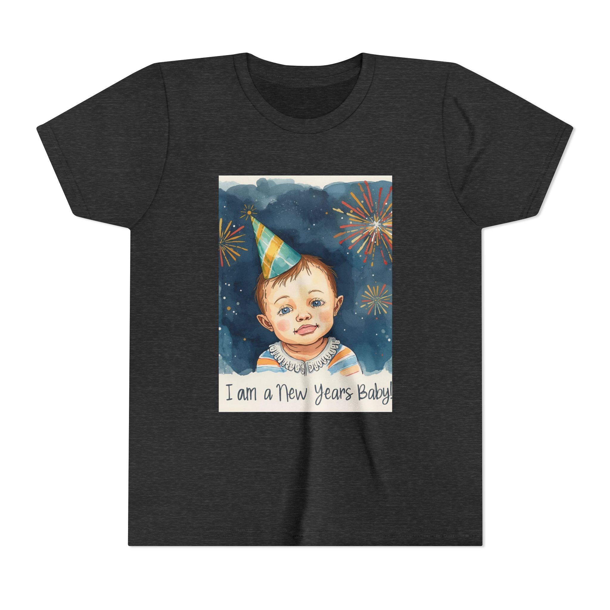 I Am A New Years Baby Youth Short Sleeve Tee