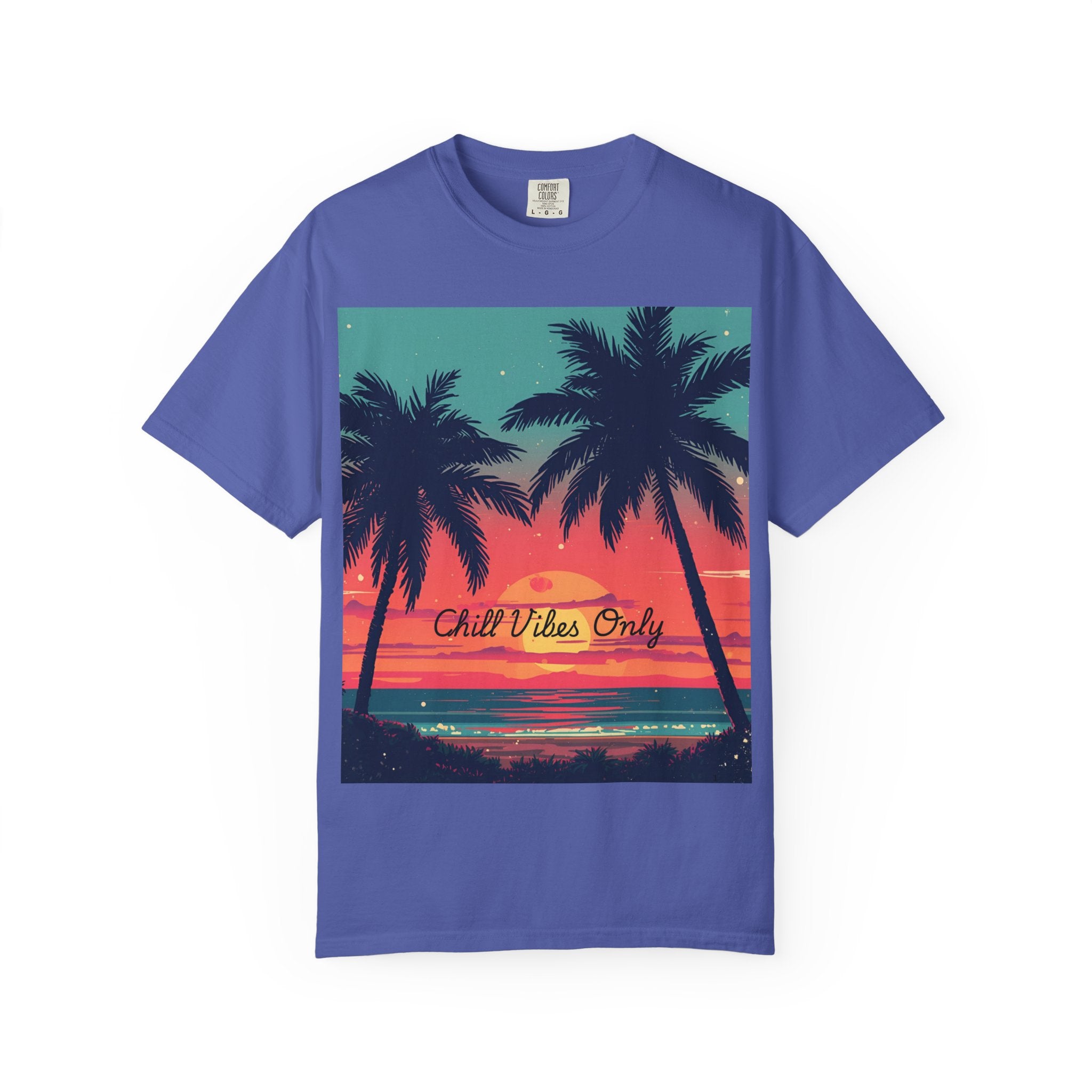 Tropical Sunset Unisex Garment-Dyed T-shirt