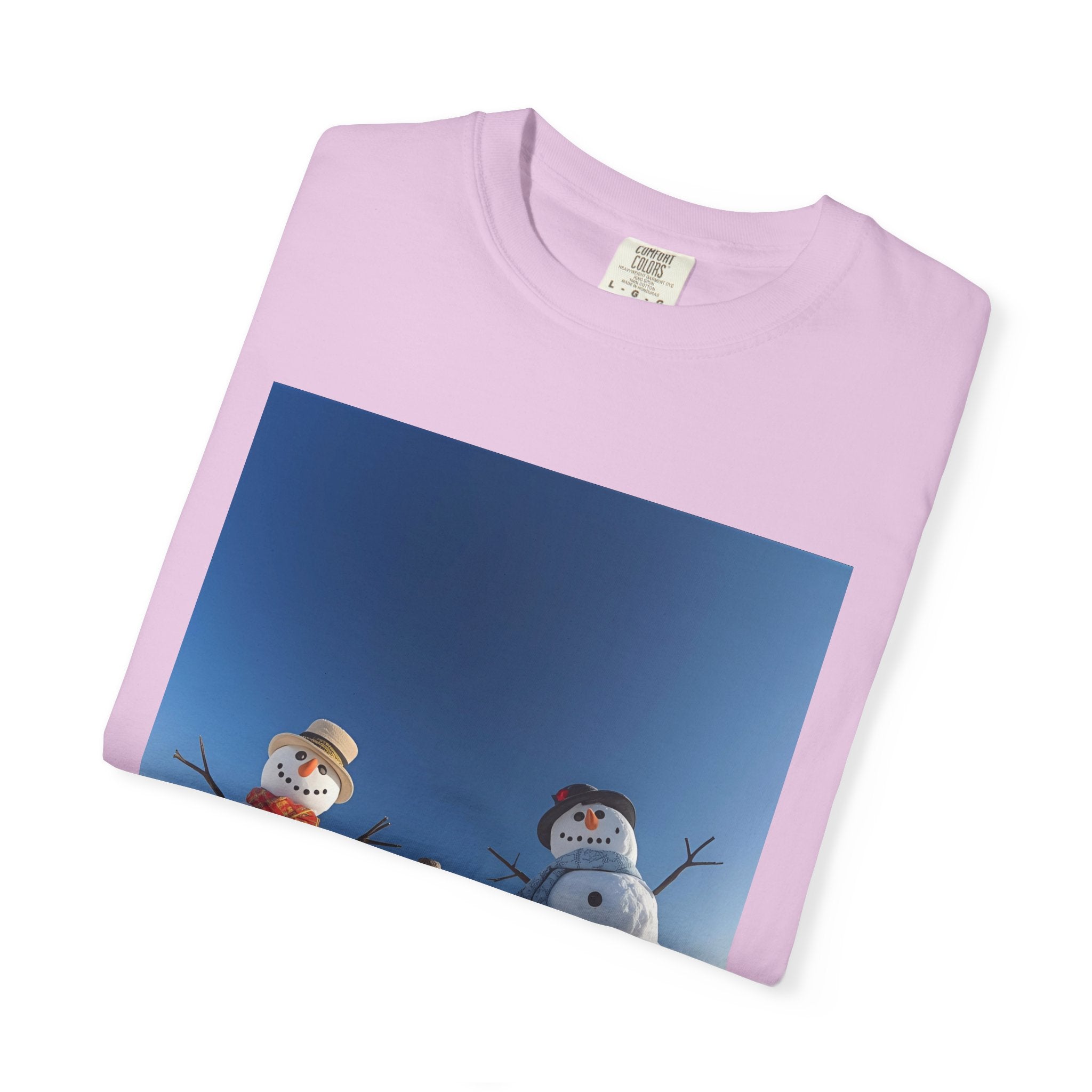 Festive Christmas Snowman Winter T-Shirt | Cozy Unisex Tee for Holiday Celebrations, Winter Apparel, Christmas Gift, Snow Fun