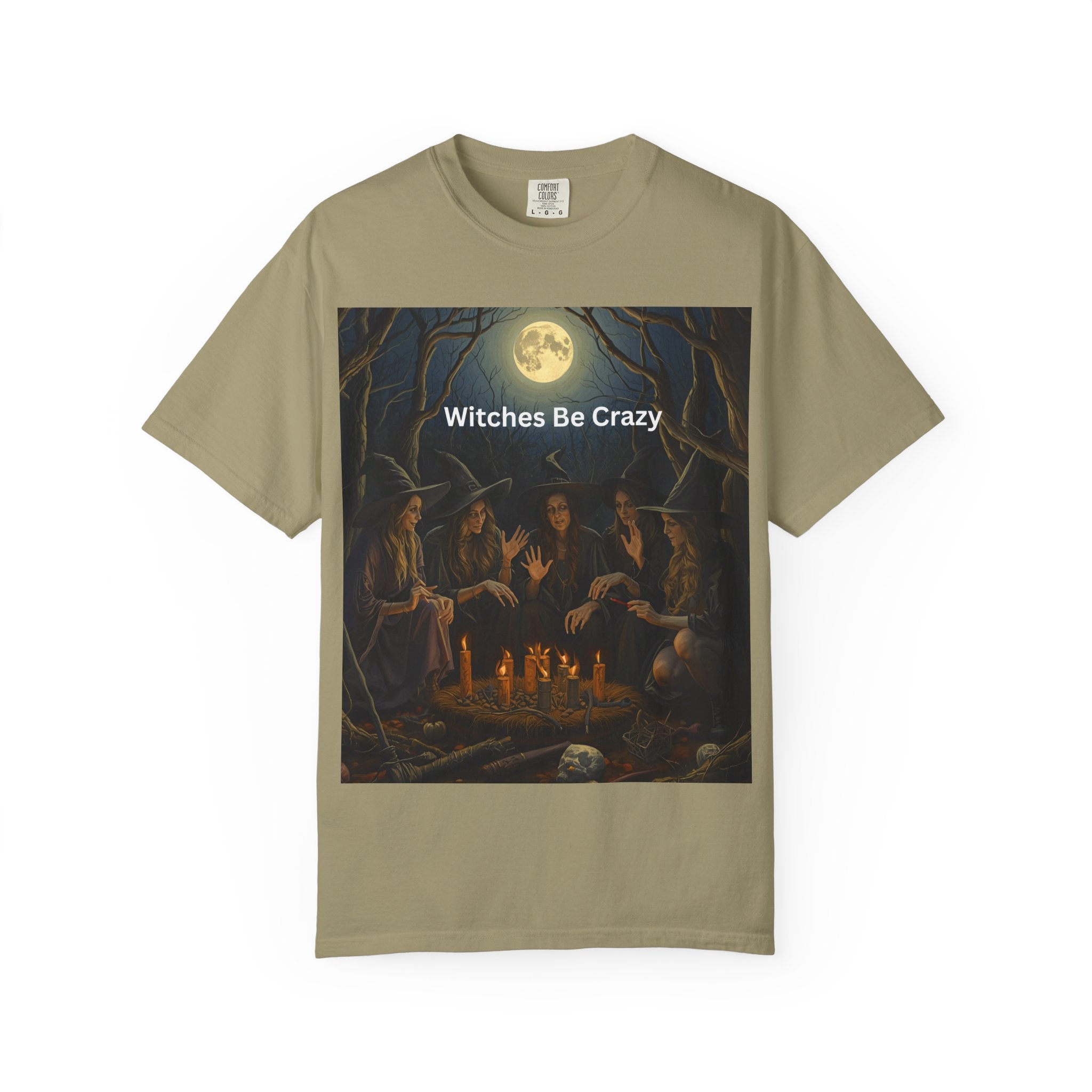 Spooky Halloween Witches Be Crazy T-Shirt, Unisex Witch T-shirt, Spooky Halloween Tee, Casual Graphic Shirt, Perfect for Witches, Gift for Witch Friends