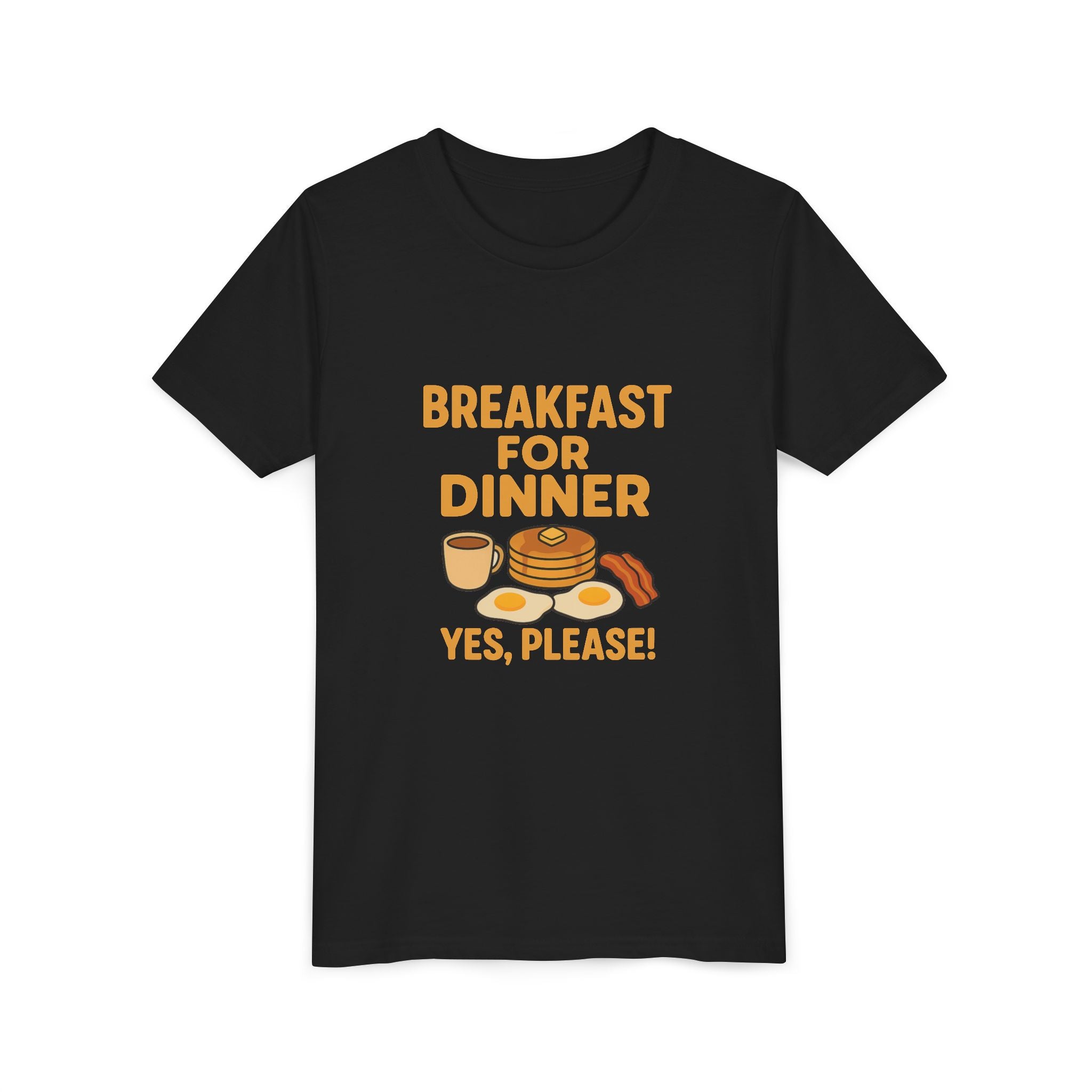 Breakfast For Dinner Youth Short Sleeve Tee