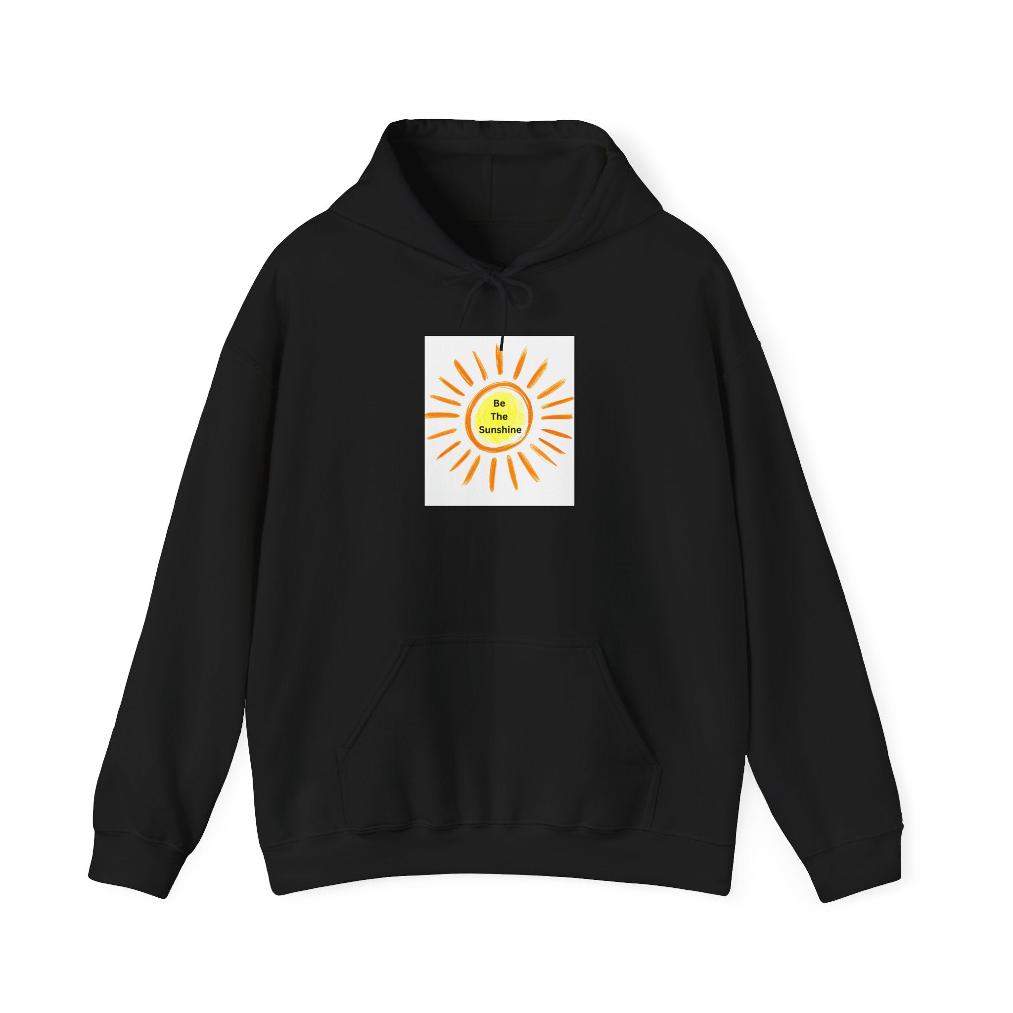 Be The Sunshine Smiley Sun Graphic Hoodie - Cozy, Unisex Sweatshirt for Summer, Festivals, Birthdays, Gifts, Stylish Apparel