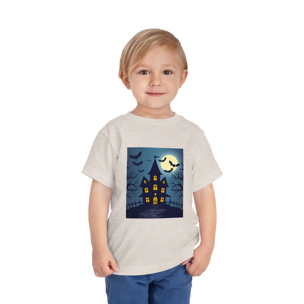 Toddler Halloween T-Shirt, Spooky Haunted House Tee, Kids Halloween Costume, Toddler Witch Shirt, Halloween Party Outfit