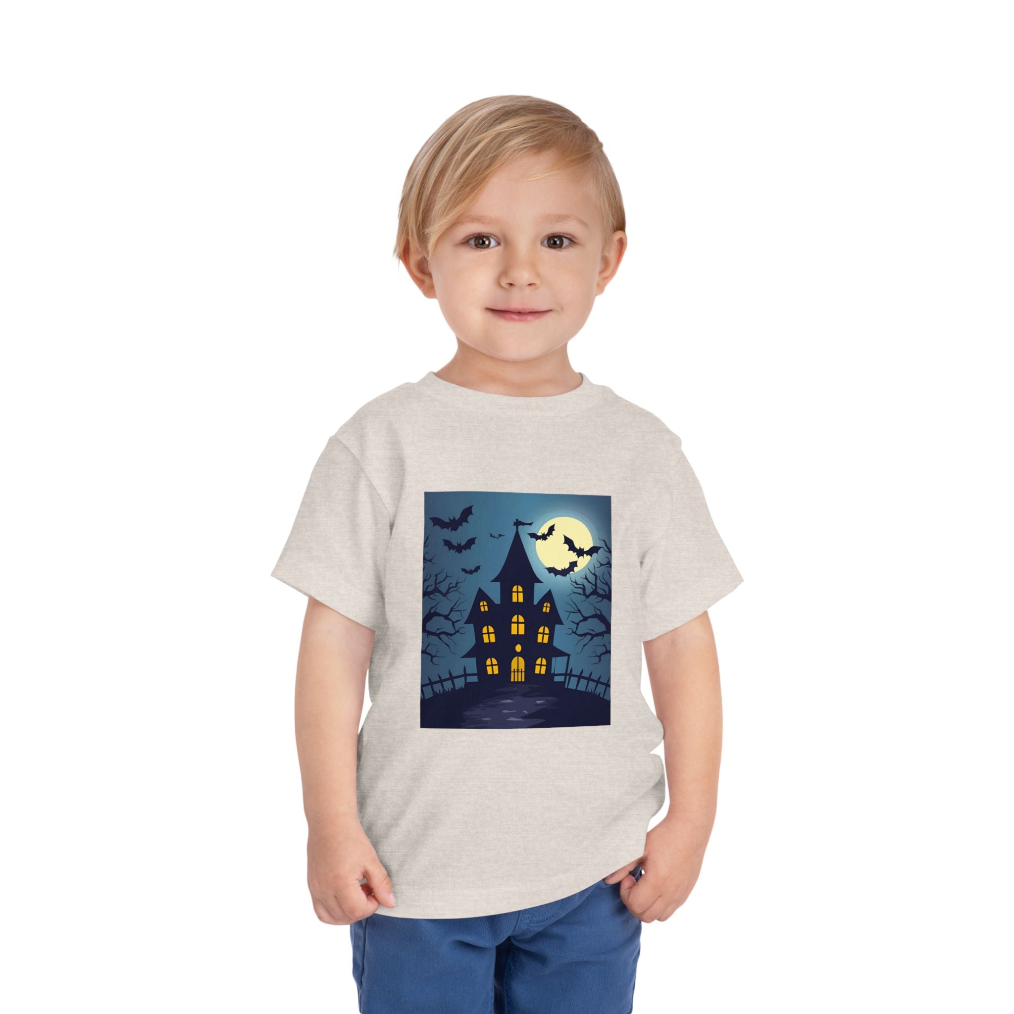 Toddler Halloween T-Shirt, Spooky Haunted House Tee, Kids Halloween Costume, Toddler Witch Shirt, Halloween Party Outfit