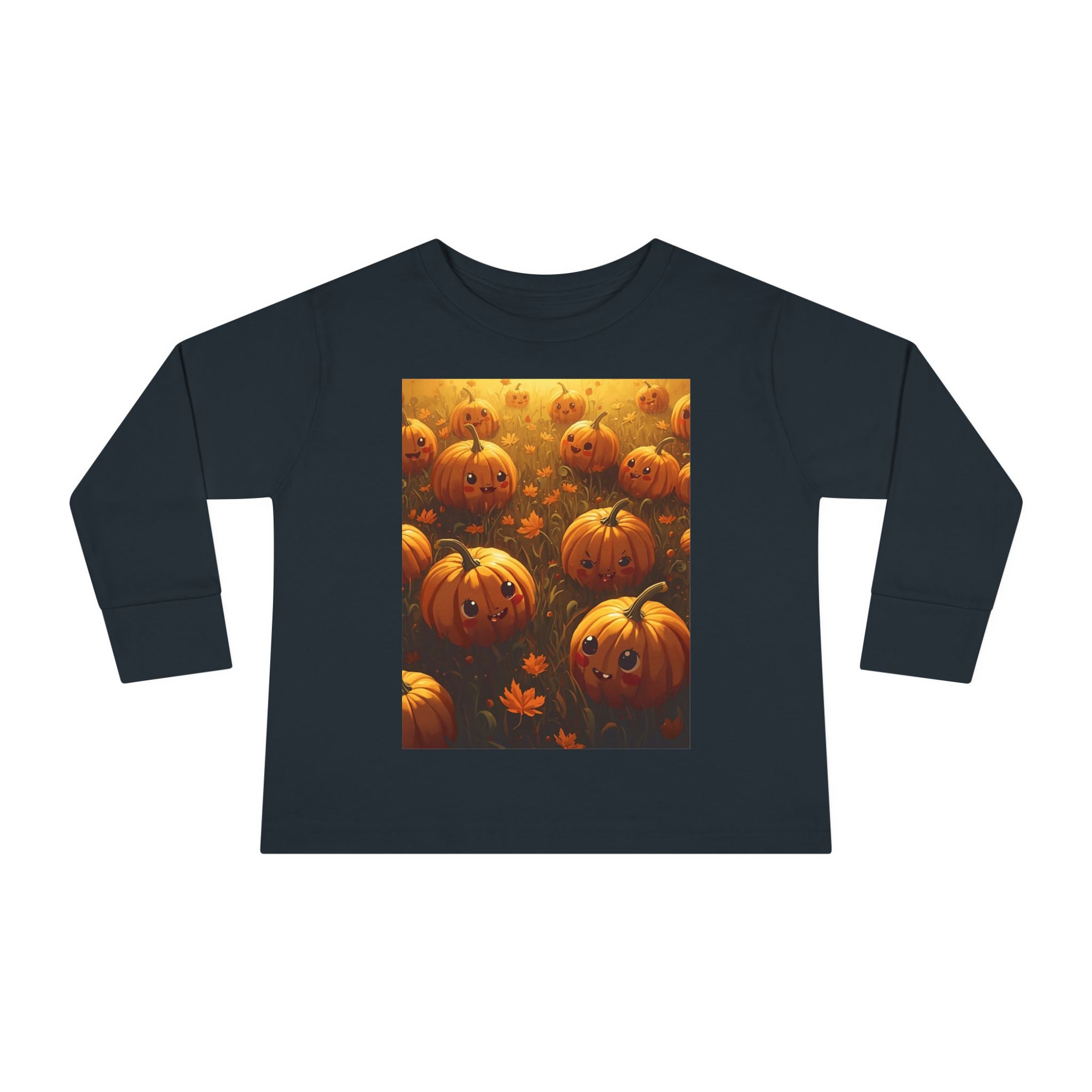 Halloween Pumpkin Toddler Long Sleeve Tee, Cute Fall Shirt, Kids Halloween Costume, Pumpkin Patch, Toddler Gift, Holiday Apparel