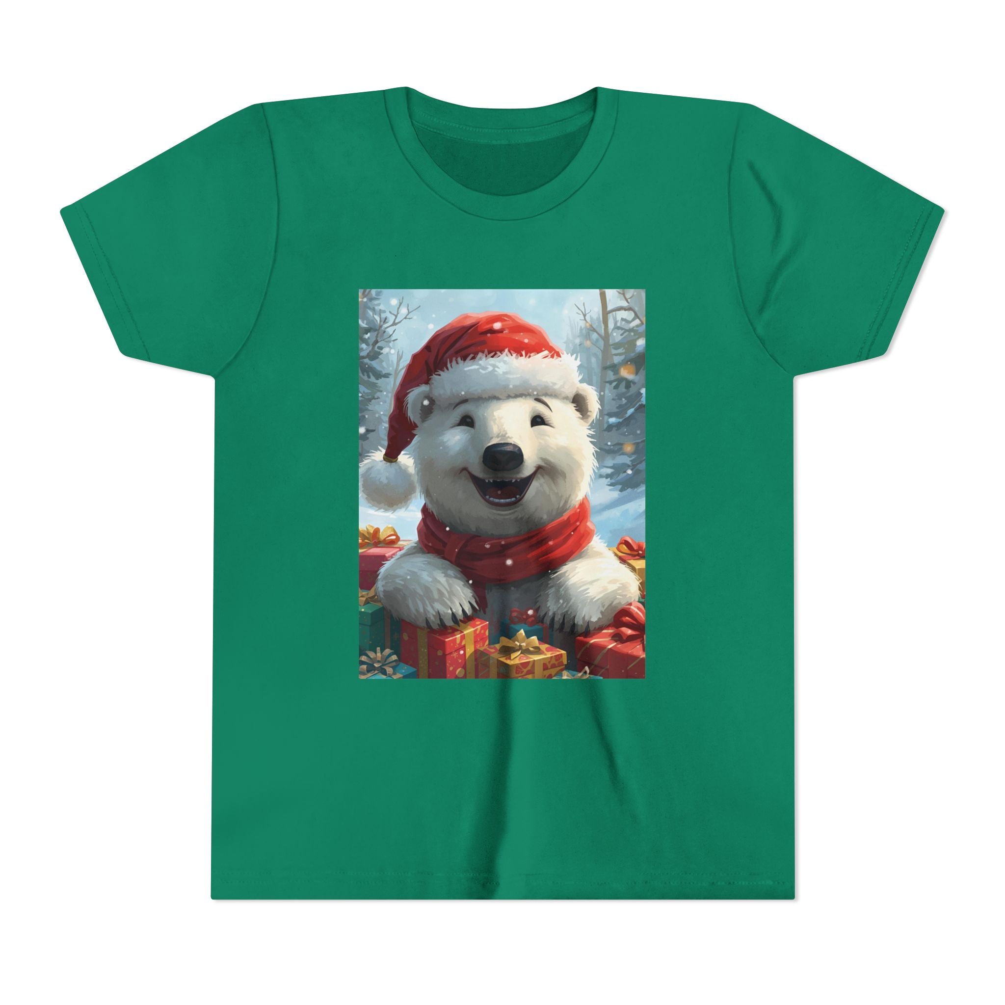 Christmas Bear Youth Short Sleeve Tee