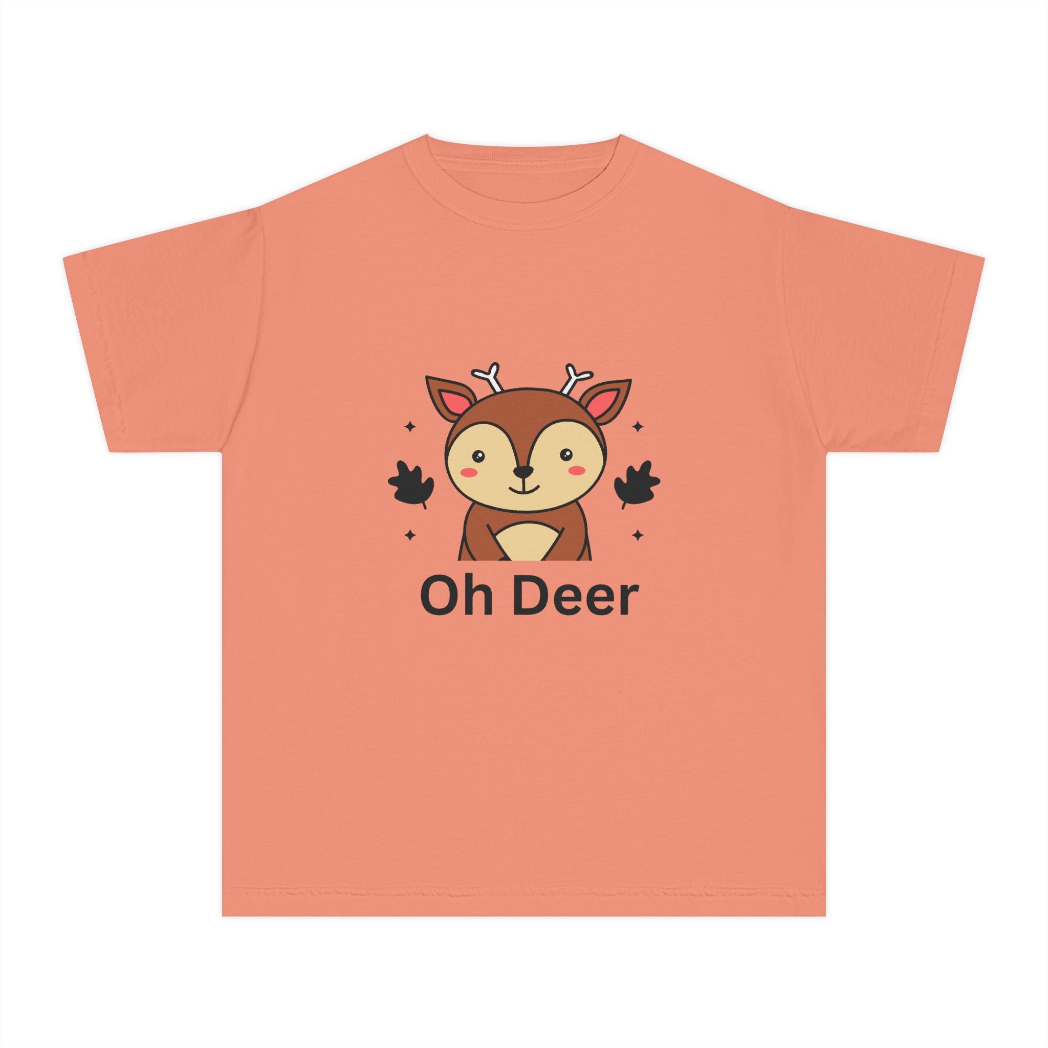 Funny Kids Tee - "Oh Deer" Design, Youth Shirt, Cute Animal Graphic, Perfect Gift for Birthdays, Holidays, or Playtime