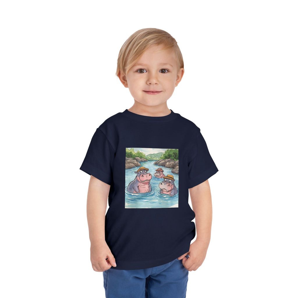 Hippo Cute Toddler Short Sleeve Tee
