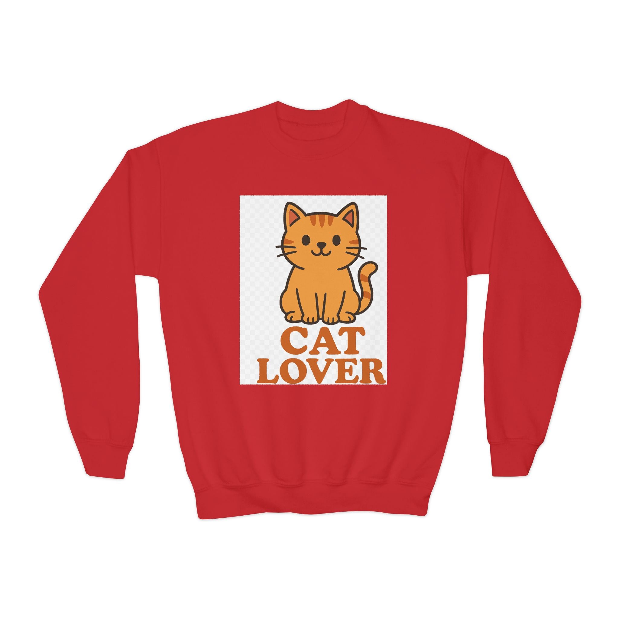 Cat Lover Youth Crewneck Sweatshirt