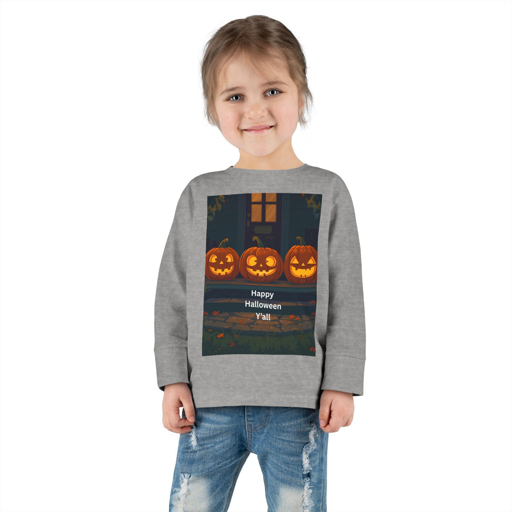 Halloween Pumpkin Toddler Long Sleeve Tee