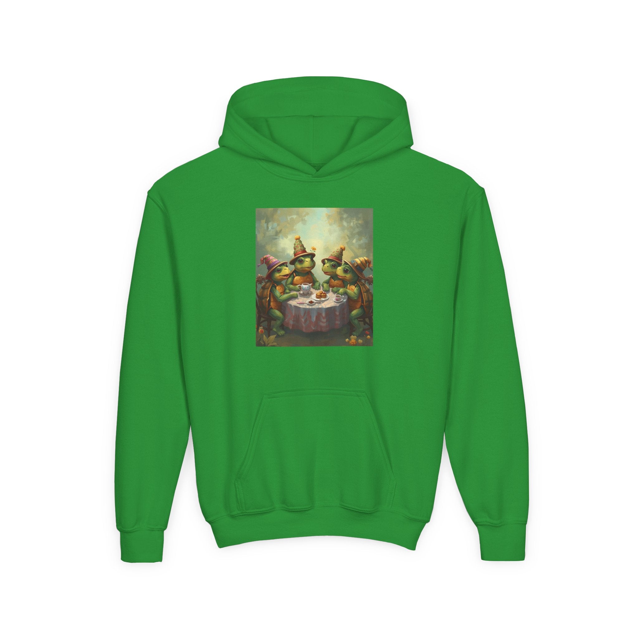 Whimsical Turtle Youth Heavy Blend Hooded Sweatshirt