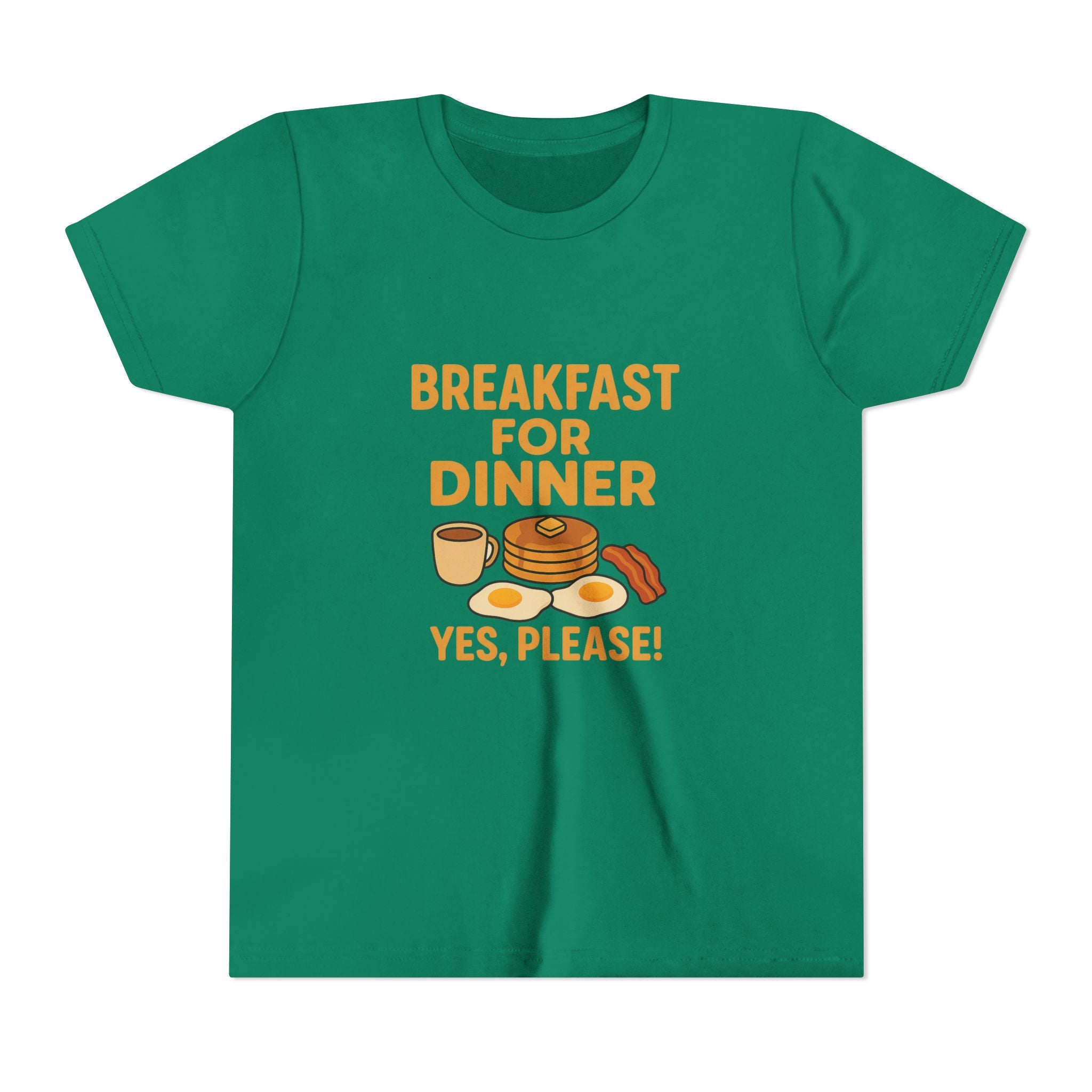 Breakfast For Dinner Youth Short Sleeve Tee