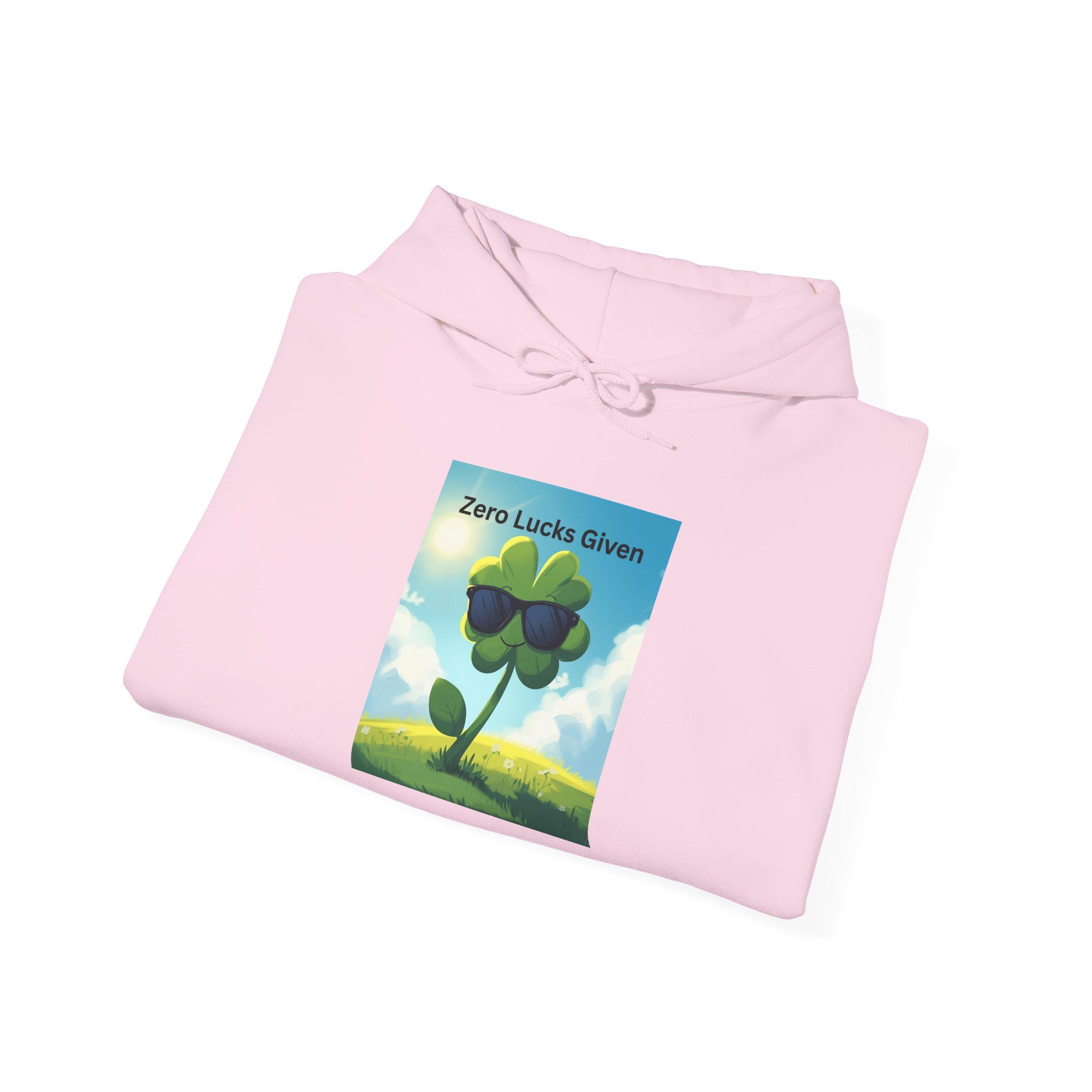 Chill Vibes Hooded Sweatshirt - Plant Power, Casual Wear, Nature Lover Gift, Relaxing Style, Zero Luck Given