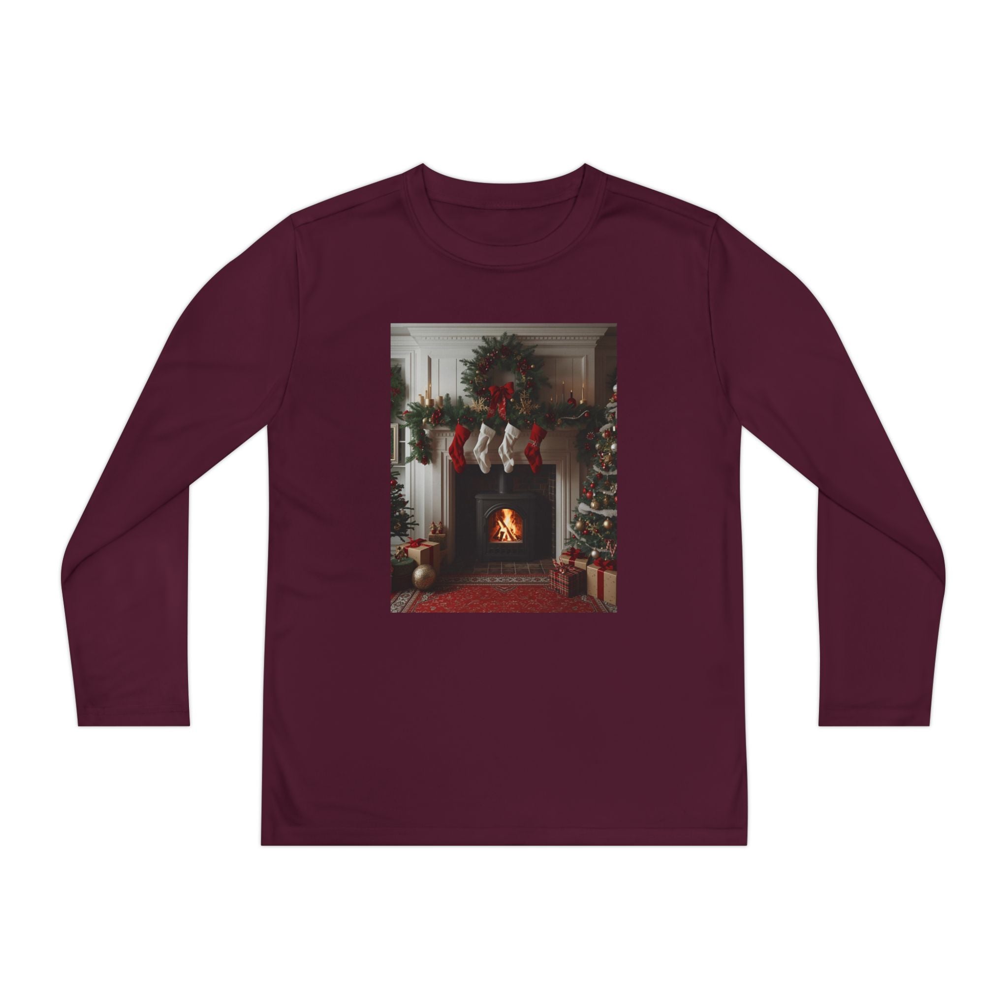 Cozy Christmas Youth Long Sleeve Competitor Tee