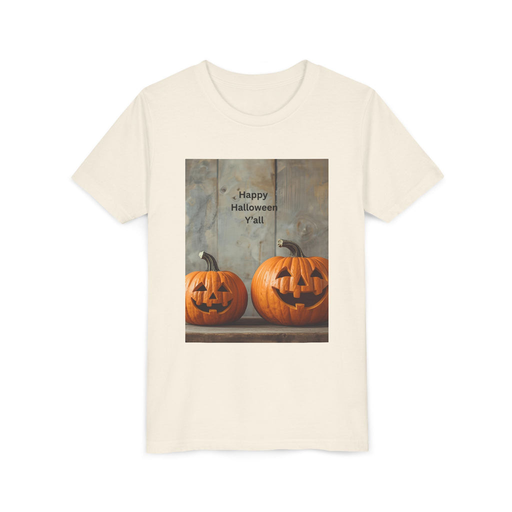 Halloween Pumpkin Youth Tee, Spooky Kids Shirt, Pumpkin Graphic Tee, Fall Celebration Gift, Trick or Treat Outfit