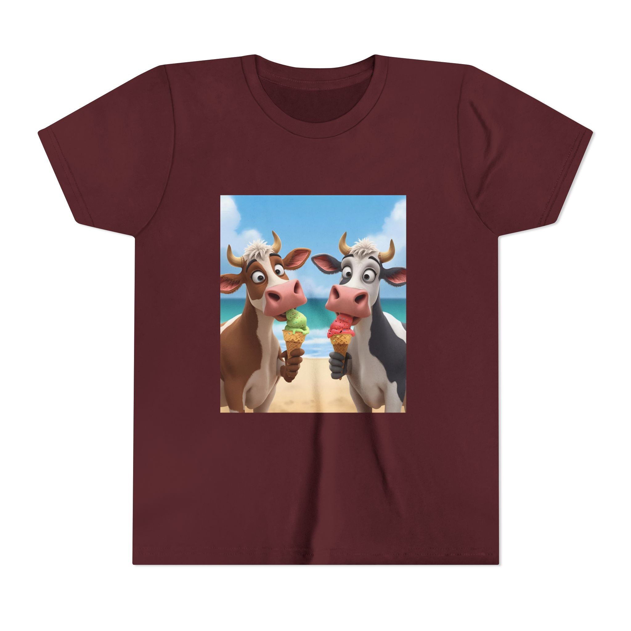Beachy Cow Youth Short Sleeve Tee