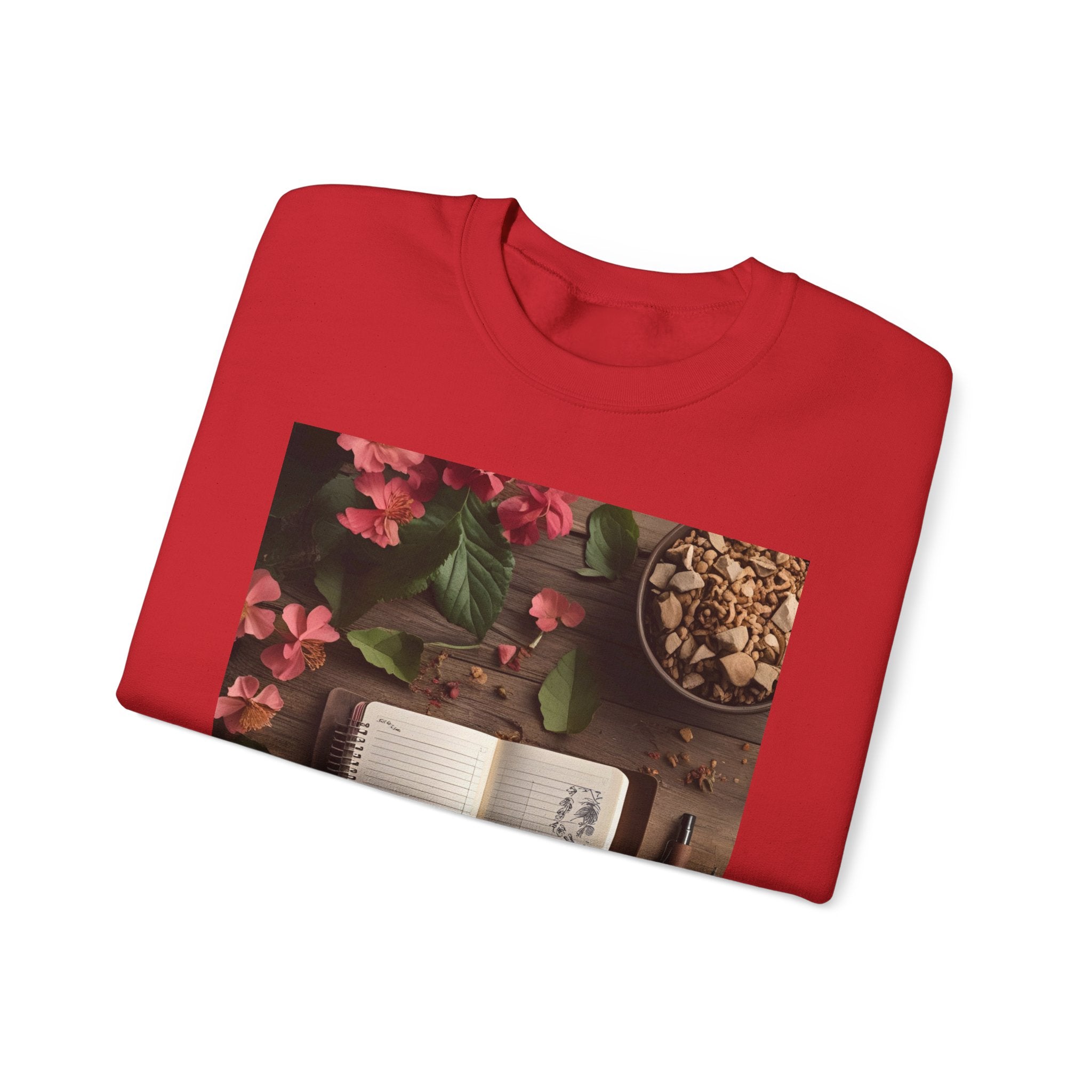 Floral Inspirational Sweatshirt | Cozy Crewneck for Writers, Nature Lovers, Journal Enthusiasts, Perfect Gift for Friends
