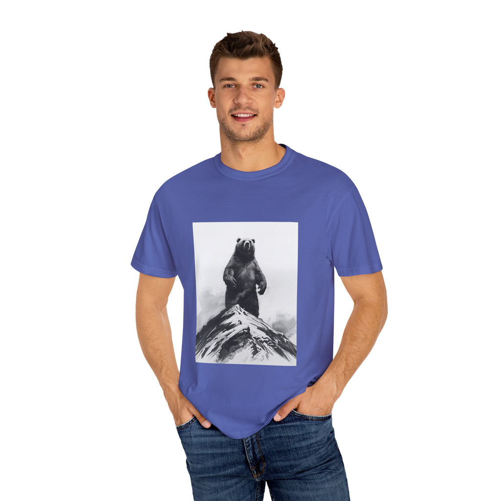 Bear Mountain Snow Unisex Garment-Dyed T-shirt