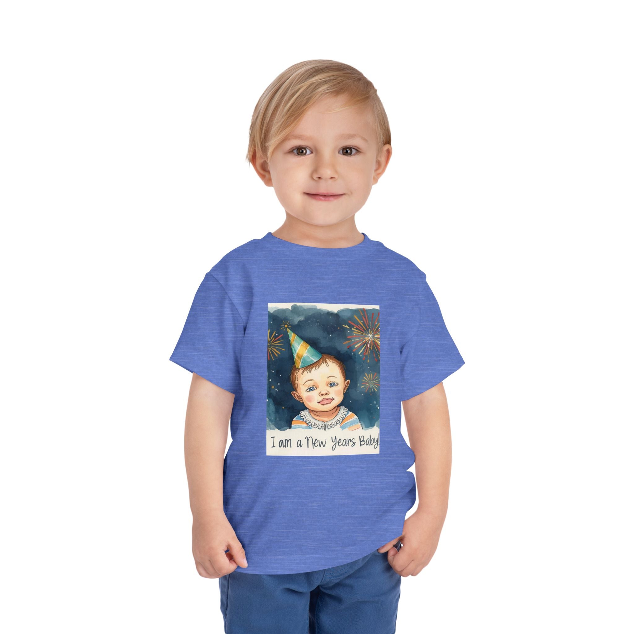 I Am A New Years Baby Toddler Short Sleeve Tee
