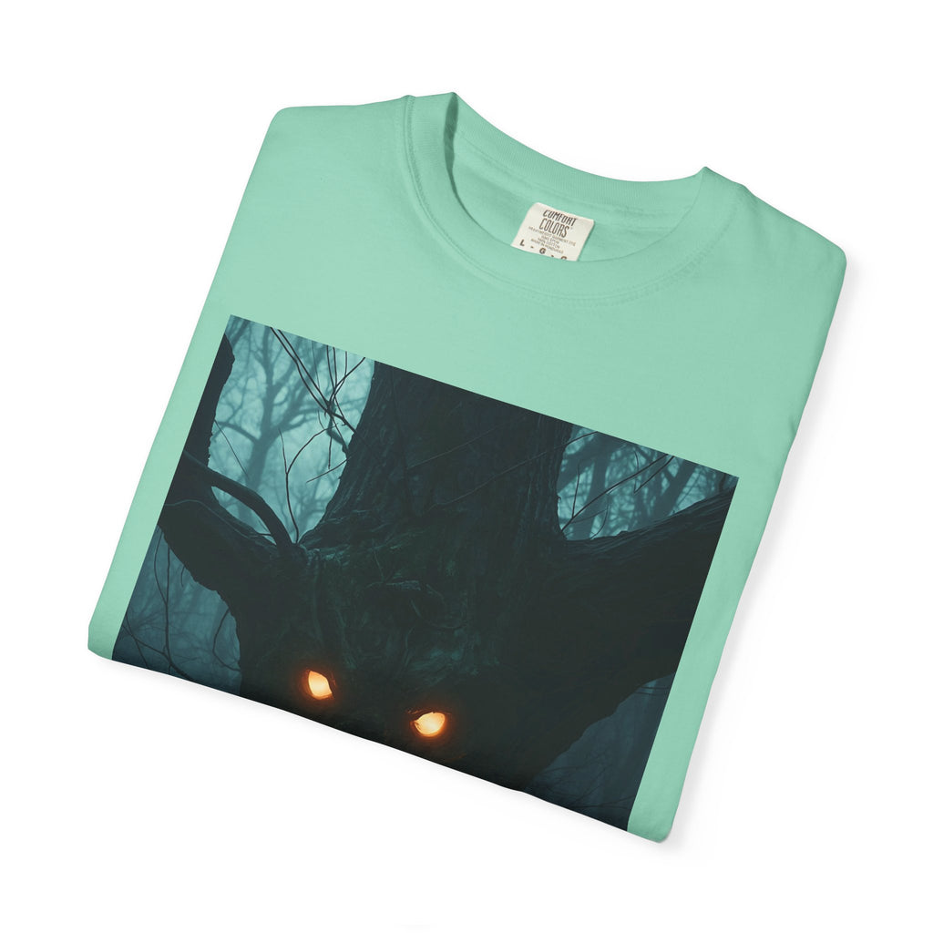 Spooky Forest Creature Unisex T-Shirt, Casual Wear, Gift for Nature Lovers, Halloween Apparel, Trendy Graphic Tee