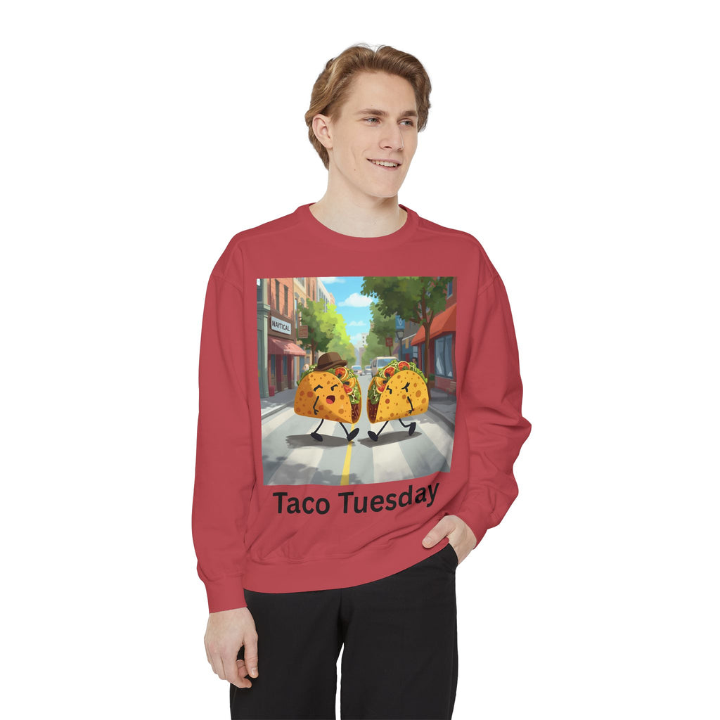 Taco Tuesday Unisex Garment-Dyed Sweatshirt