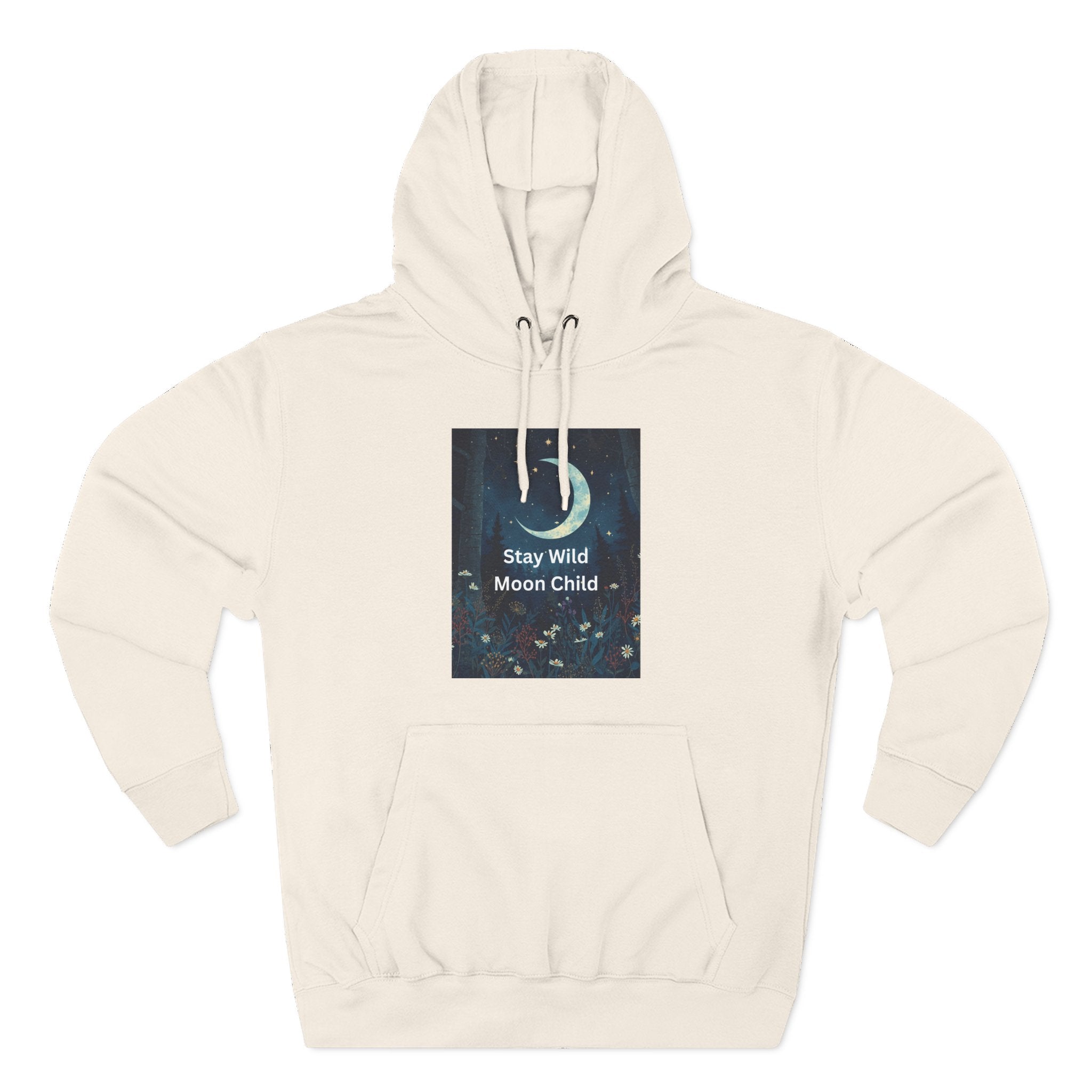 Stay Wild Moon Child Hoodie - Cozy Fleece, Celestial Vibes, Perfect for Nature Lovers, Gifts for All Occasions, Unisex Apparel
