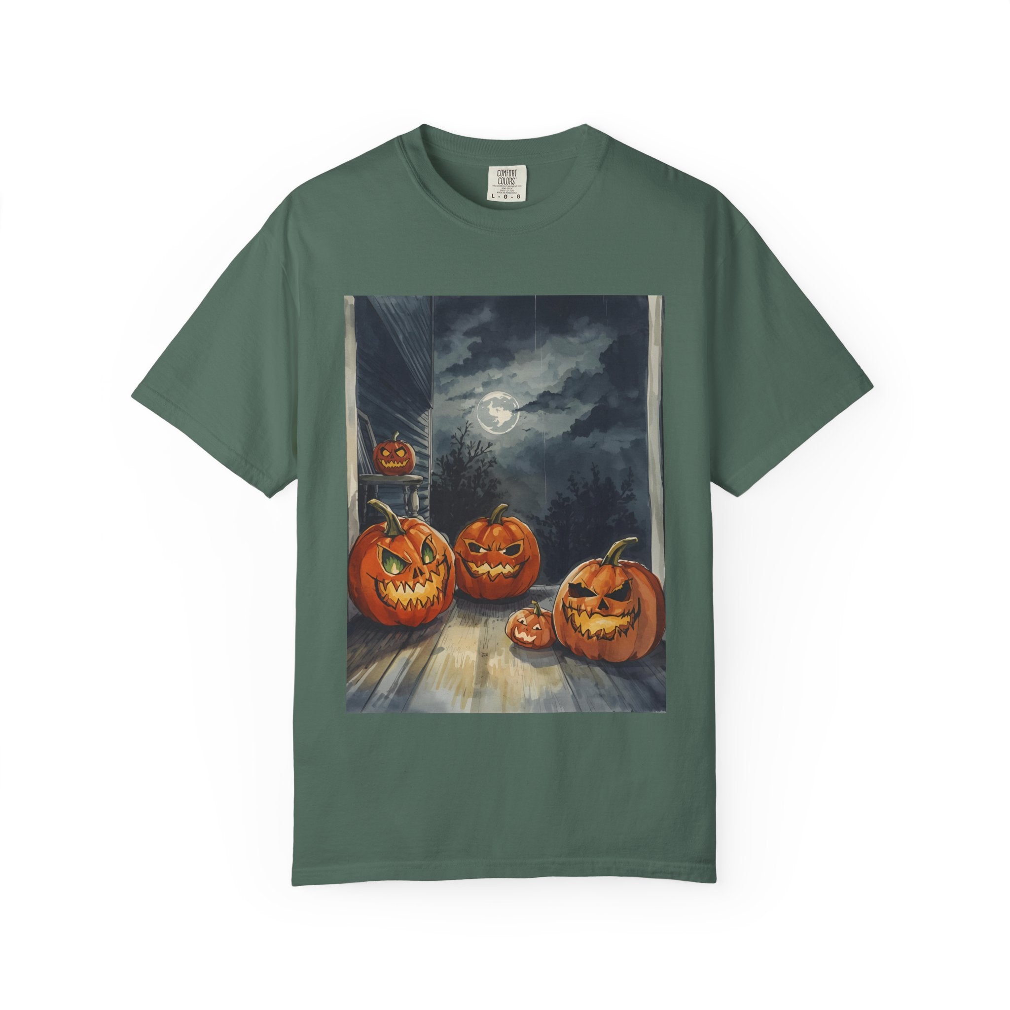 Halloween Pumpkin Spooky Unisex Garment-Dyed T-shirt
