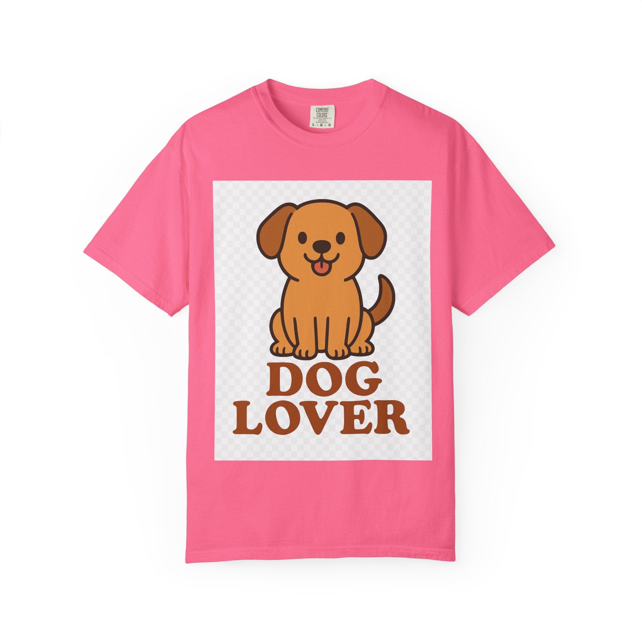 Dog Lover Garment-Dyed T-Shirt, Cute Animal Tee, Pet Parent Gift, Casual Dog Shirt, Unisex Doggy Apparel