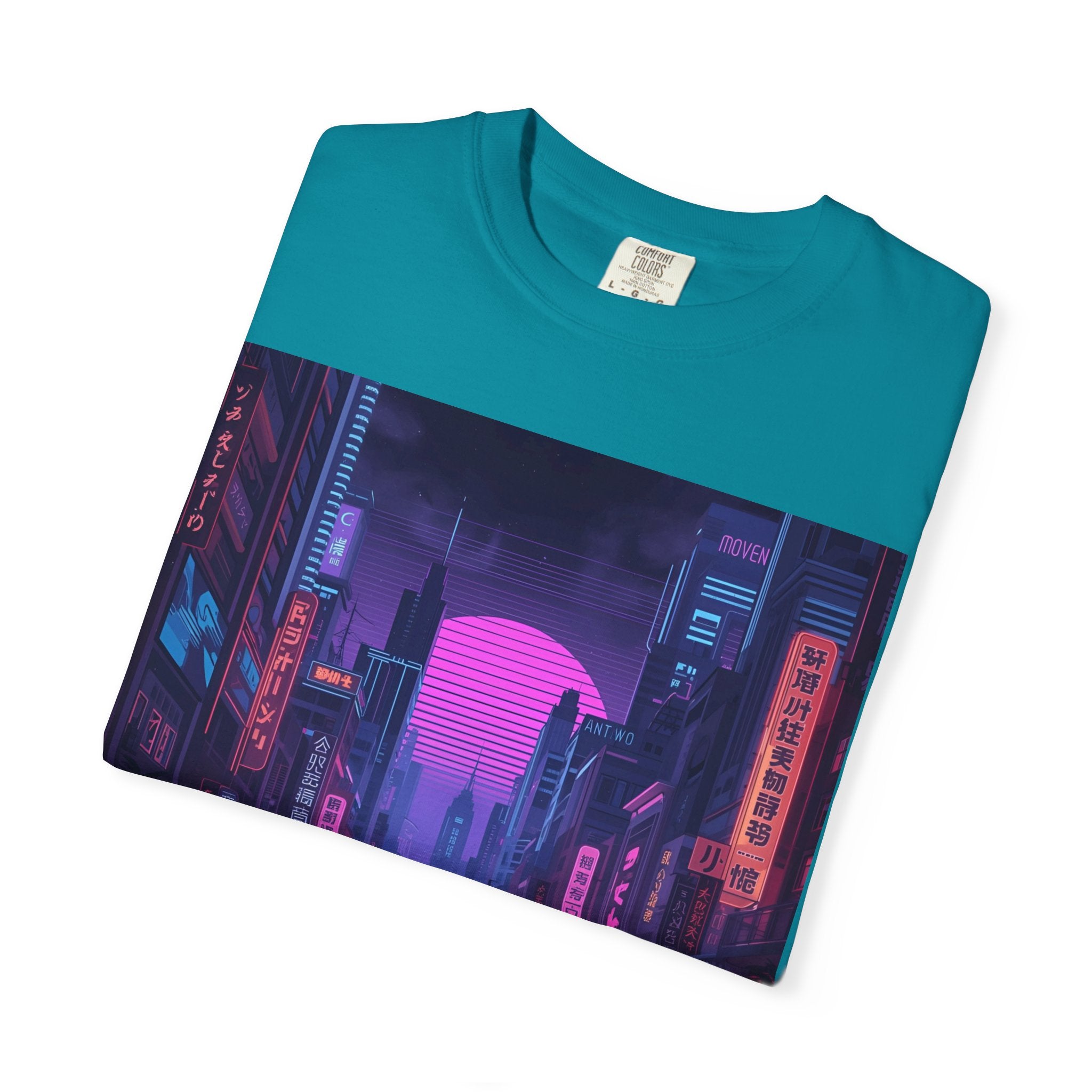 Futuristic City Unisex T-Shirt, Trendy Graphic Tee, Streetwear Style, Perfect for Gifts, Casual Wear, Summer Vibes