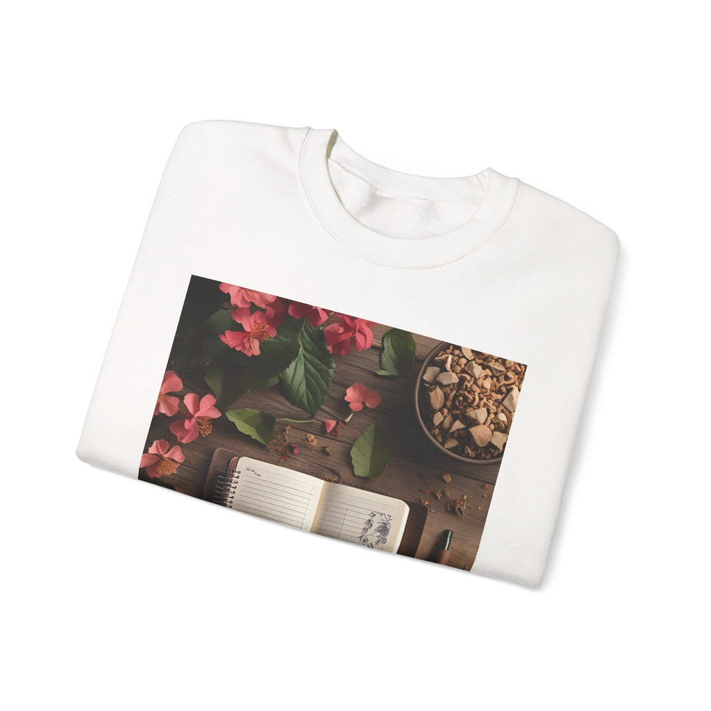 Floral Inspirational Sweatshirt | Cozy Crewneck for Writers, Nature Lovers, Journal Enthusiasts, Perfect Gift for Friends