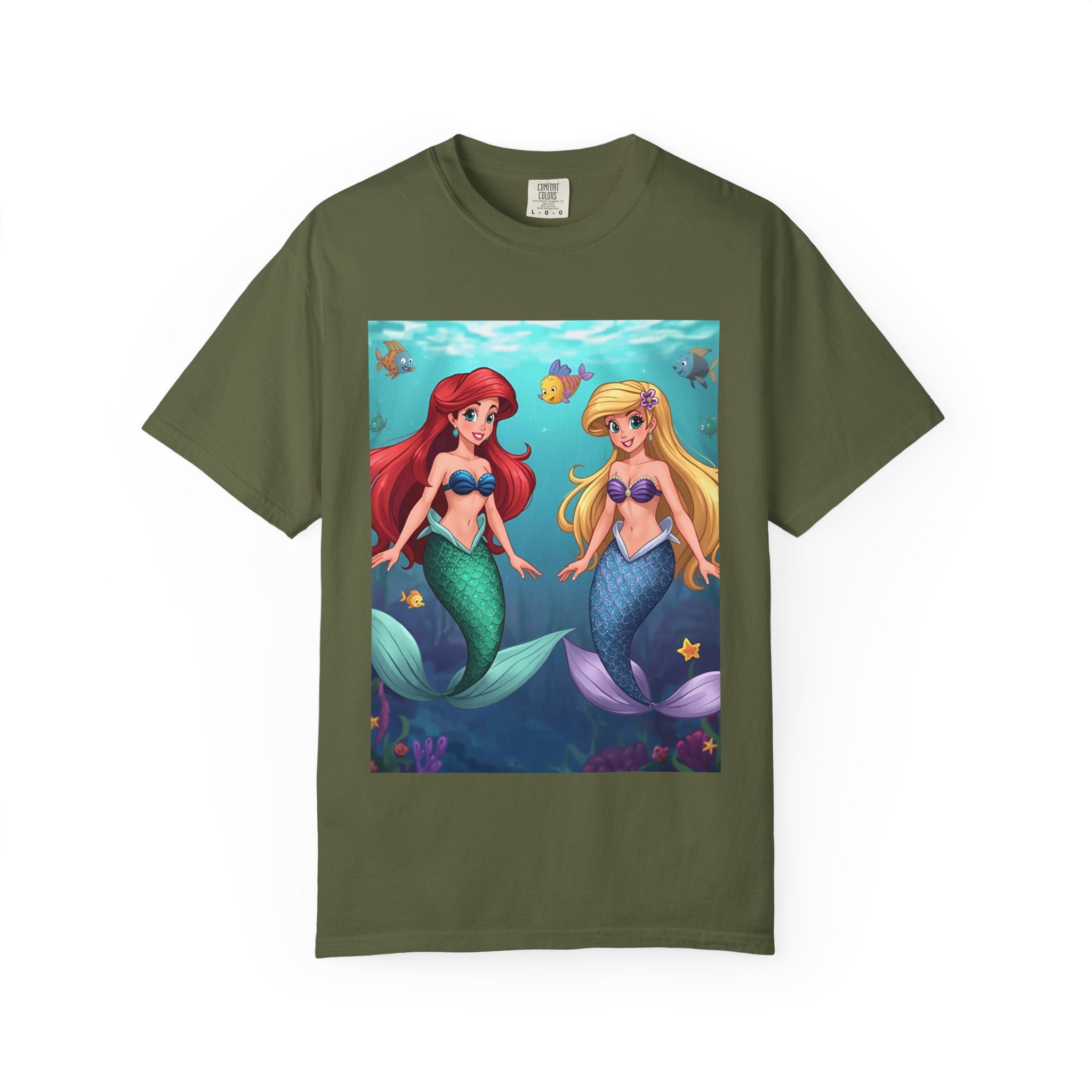 Mermaid Friends T-Shirt, Colorful Underwater Theme Tee, Gift for Sea Lovers, Perfect for Summer, Birthday Present, Beachwear