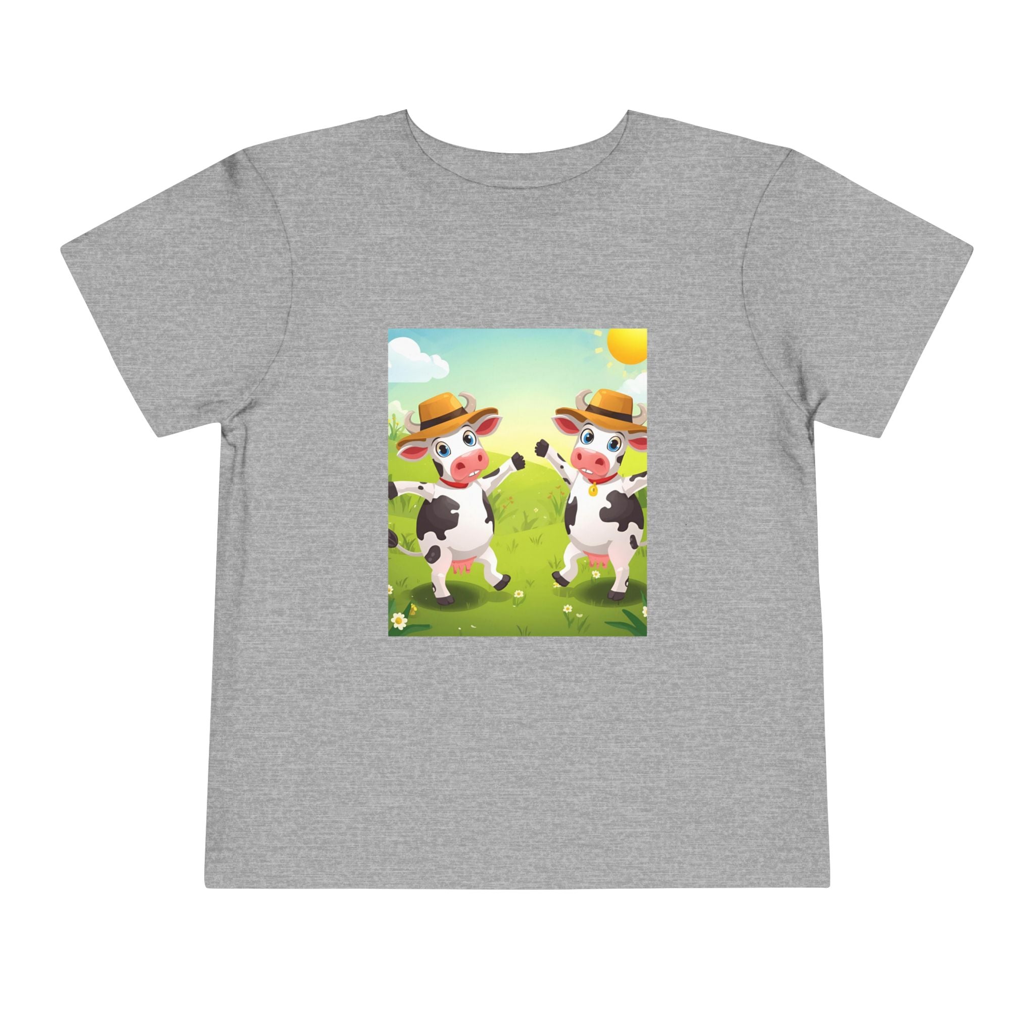 Cute Cow Fun Farm Toddler Short Sleeve Tee