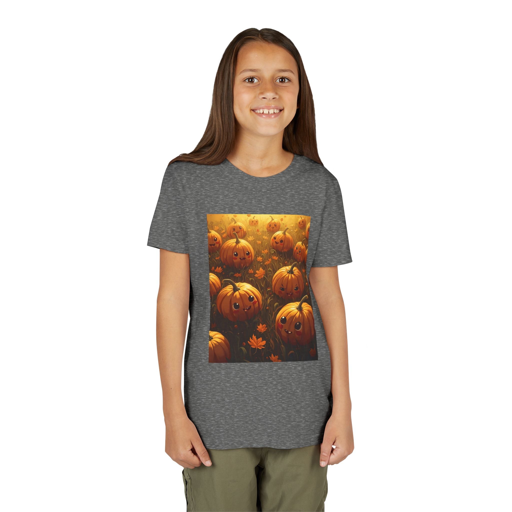 Pumpkin Halloween Youth Tee, Fall Shirt, Halloween Gift, Kids Halloween Apparel, Harvest Celebration T-shirt