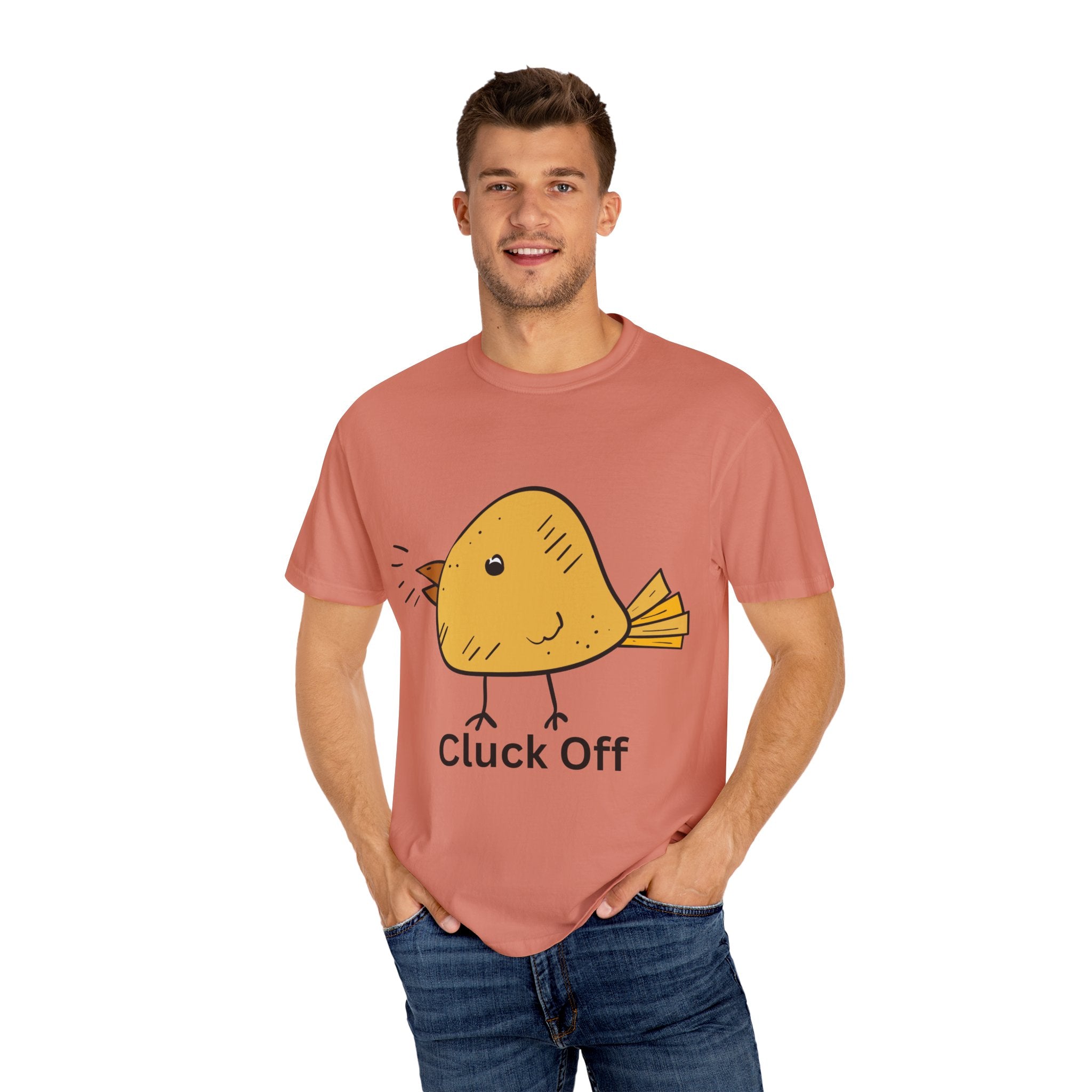 Cluck Off Funny Bird Graphic Tee, Unisex T-Shirt, Gift for Bird Lovers, Casual Wear, Quirky Humor Shirt, Unique Gift Idea