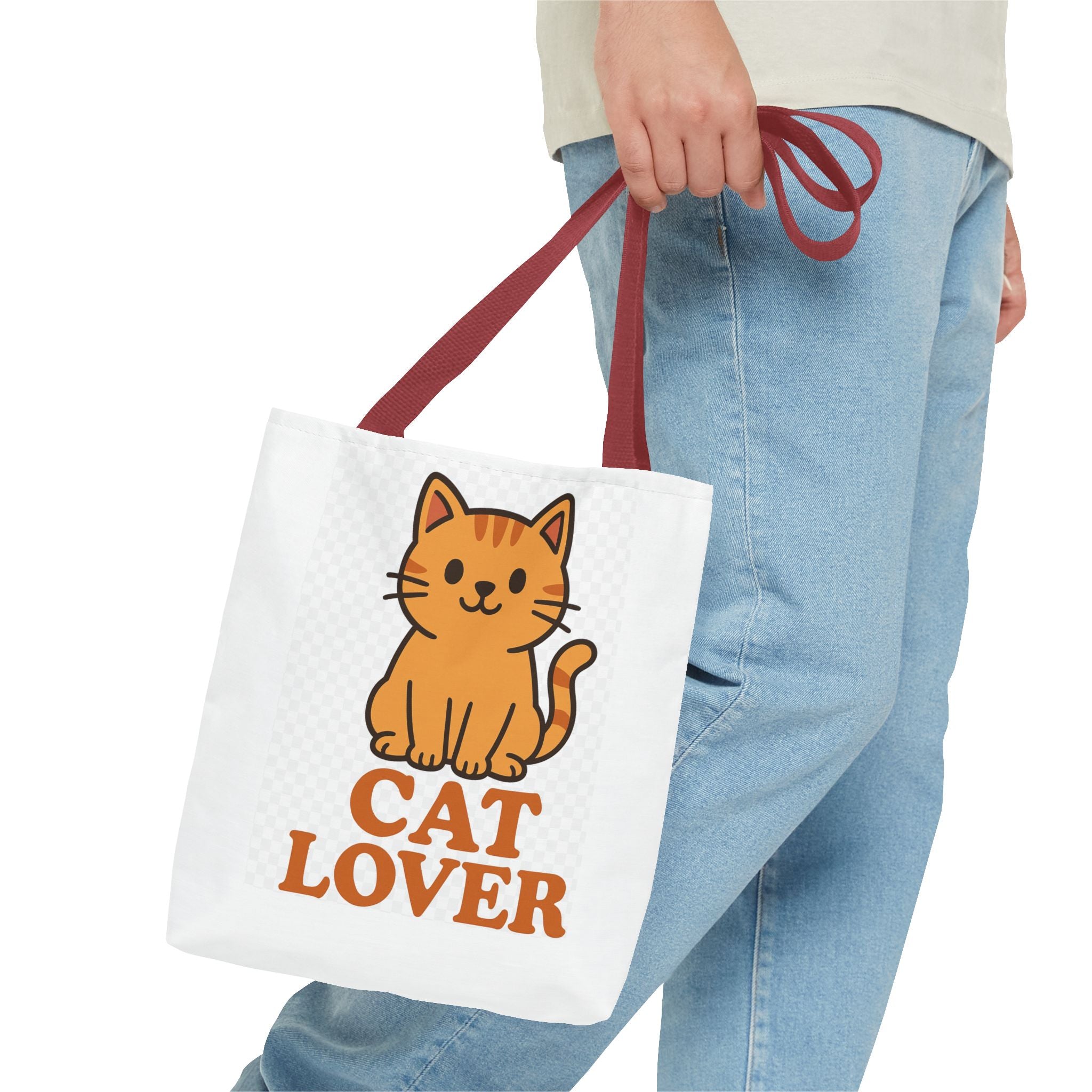 Cat Lover Tote Bag, Eco-Friendly Cat Lover Gift, Cute Pet Owner Accessory, AOP Cat Design, Ideal for Everyday Use, Cat Themed Shopping Bag