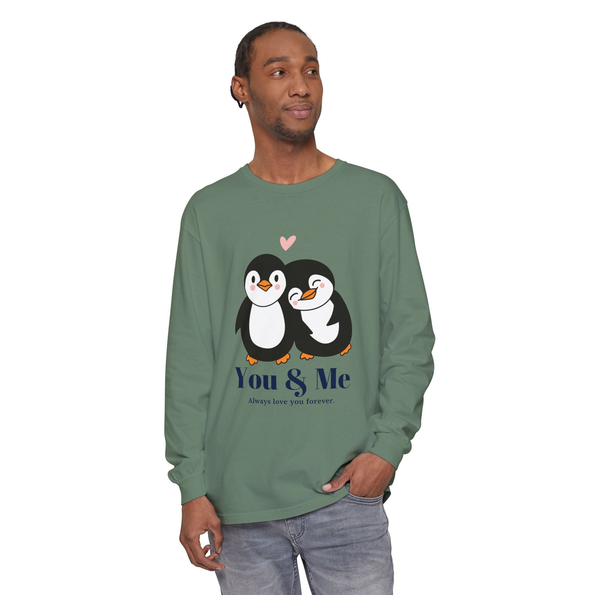 Adorable Penguin Love Long Sleeve T-Shirt | Cute Couples Gift, Valentine's Day Apparel, Matching Tees, Cozy Date Night Wear, [...]