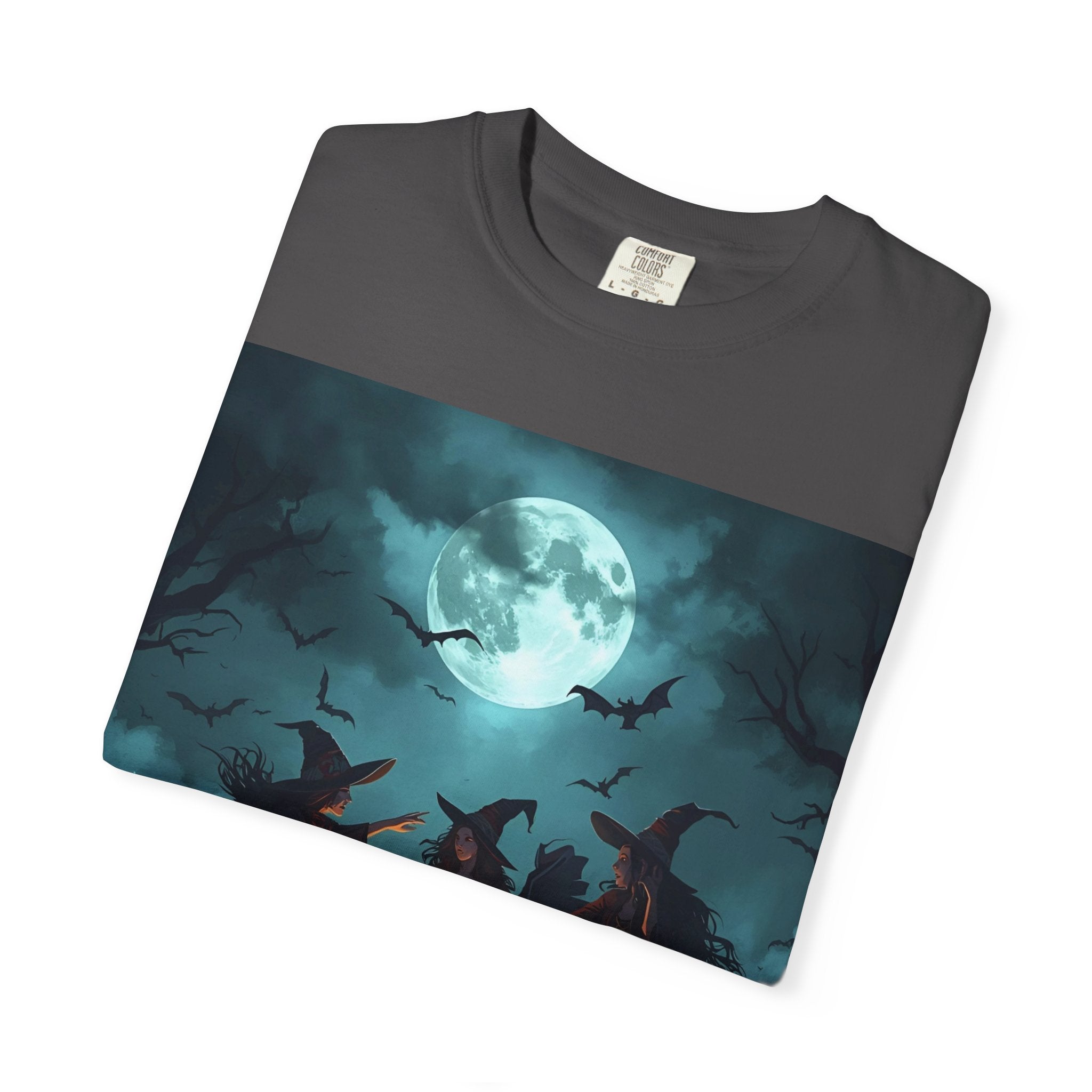 Spooky Halloween T-Shirt, Witchy Vibes Shirt, Unisex Spooky Tee, Halloween Costume Top, Witch Cauldron Graphic Shirt