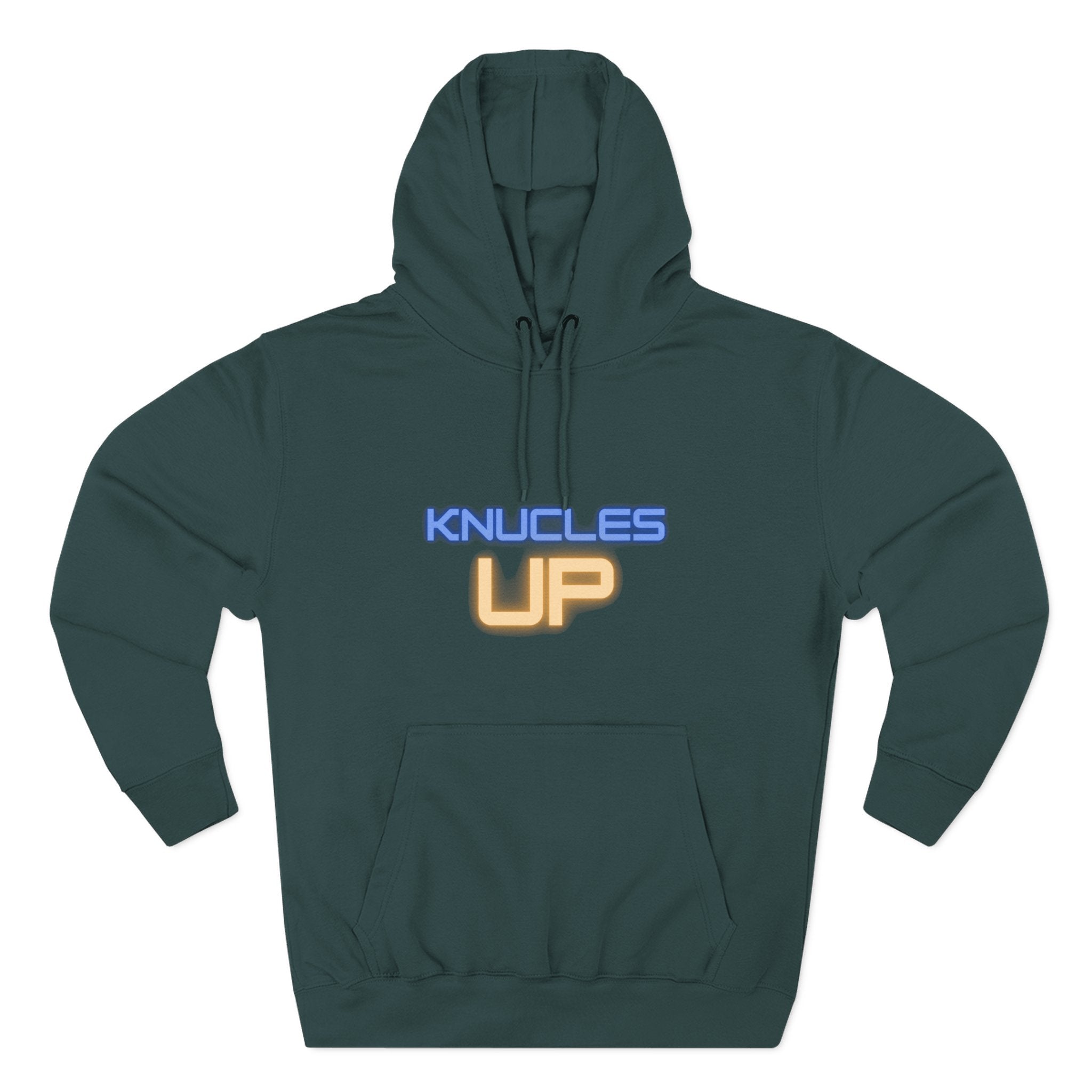 Knuckles Up Fleece Hoodie - Cozy Streetwear for Everyday Adventure, Gift for Him, Her, Cool Casual Attire, Relaxed Vibe