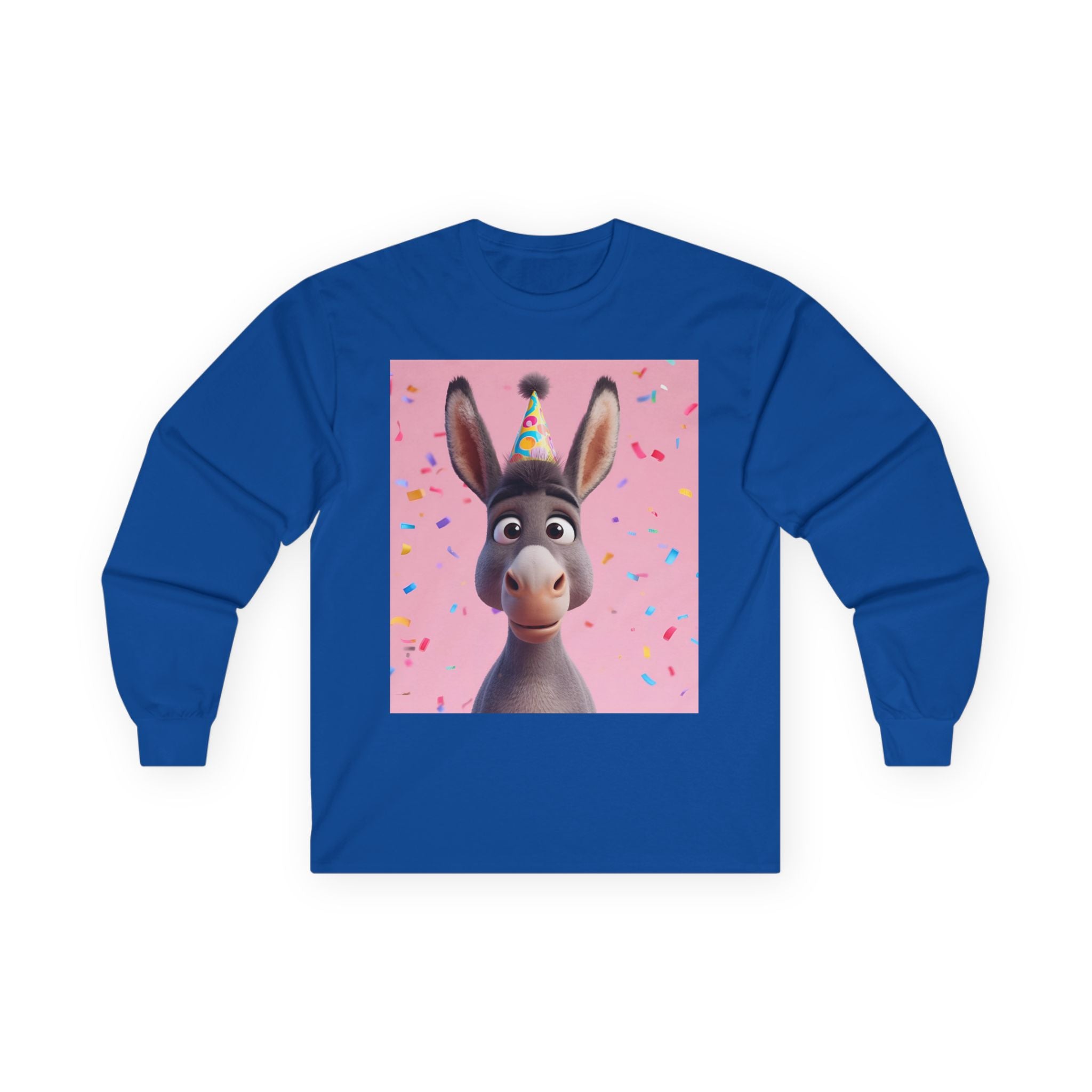 Donkey Birthday Unisex Ultra Cotton Long Sleeve Tee