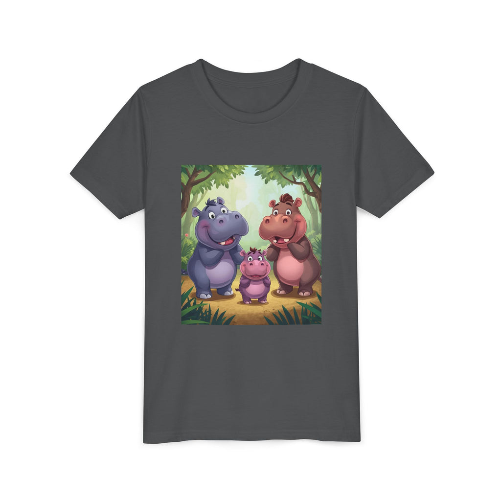 Hippo Cute Youth Short Sleeve Tee