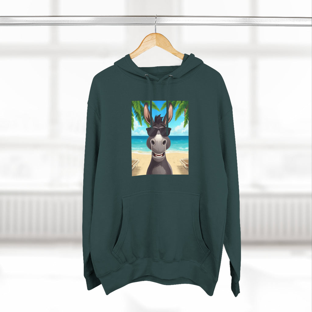 Donkey Beach Vibe Three-Panel Fleece Hoodie