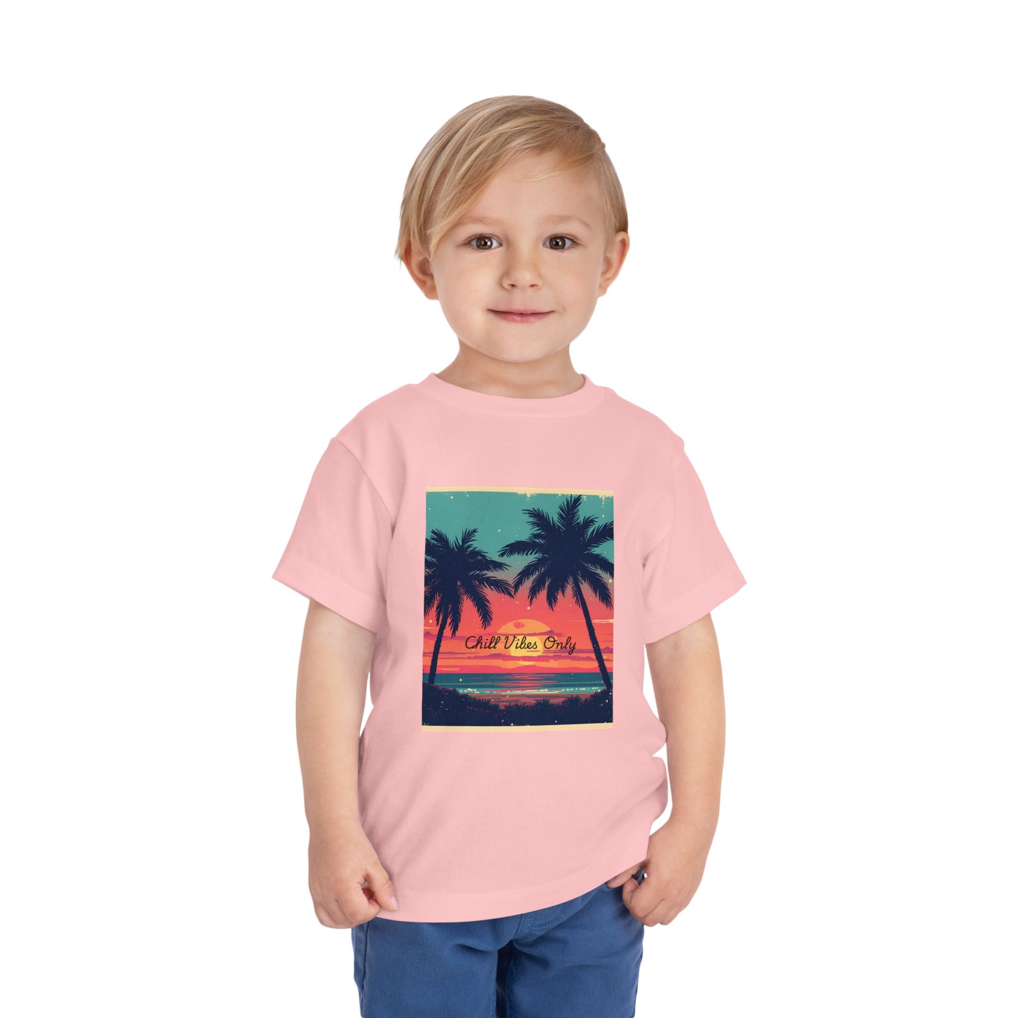 Tropical Sunset Toddler Short Sleeve Tee