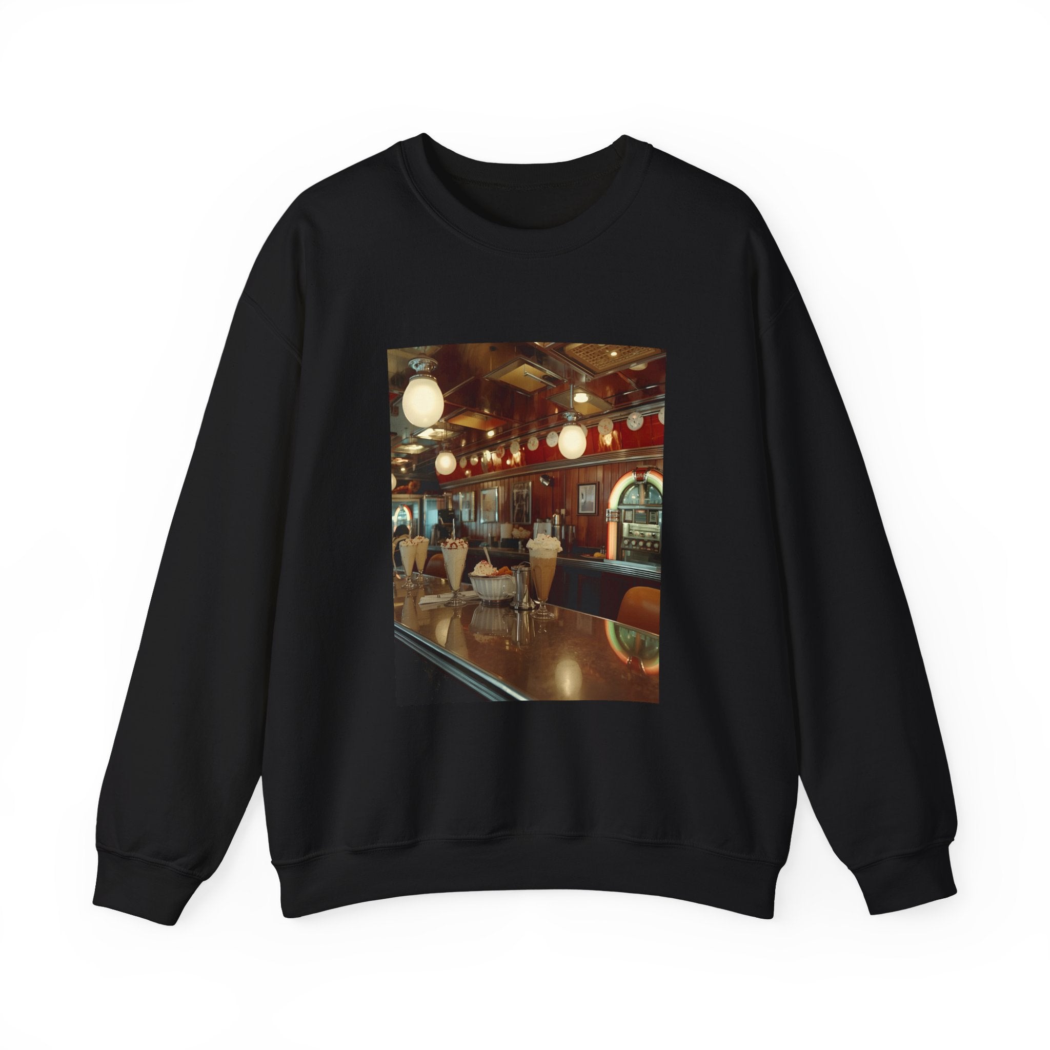 Cozy Café Vibes Sweatshirt, Unisex Crewneck, Coffee Lover Gift, Retro Coffee Shop Aesthetic, Perfect for Fall, Great for Lounging