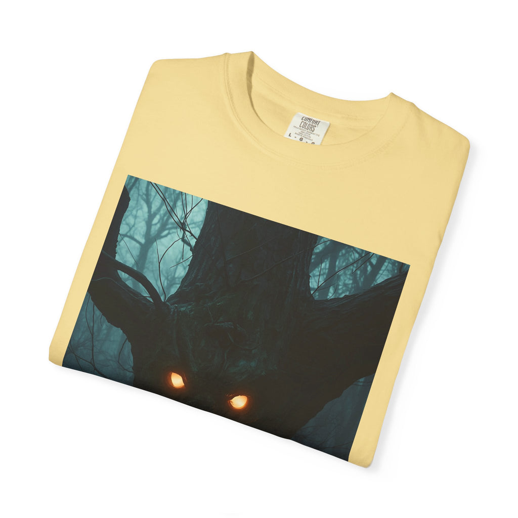 Spooky Forest Creature Unisex T-Shirt, Casual Wear, Gift for Nature Lovers, Halloween Apparel, Trendy Graphic Tee