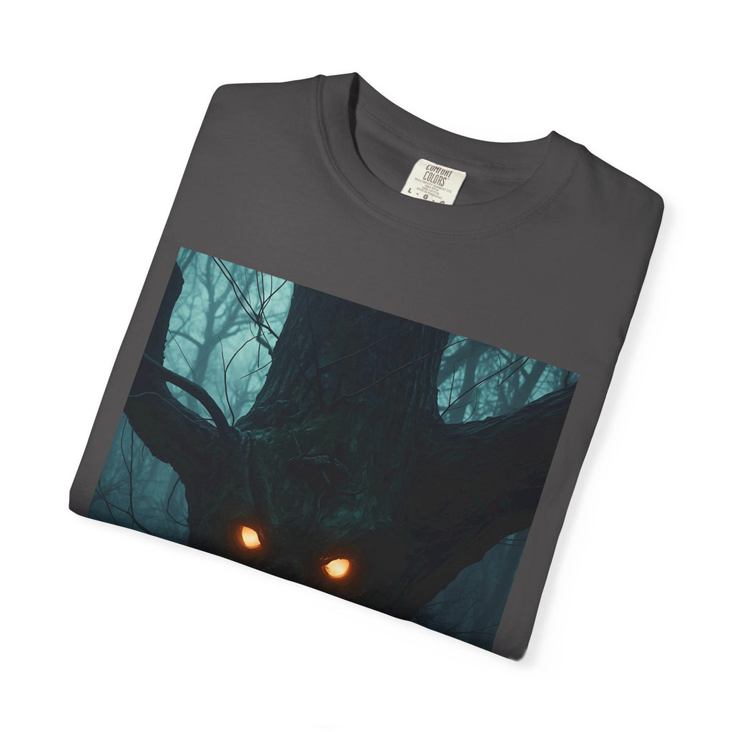 Spooky Forest Creature Unisex T-Shirt, Casual Wear, Gift for Nature Lovers, Halloween Apparel, Trendy Graphic Tee