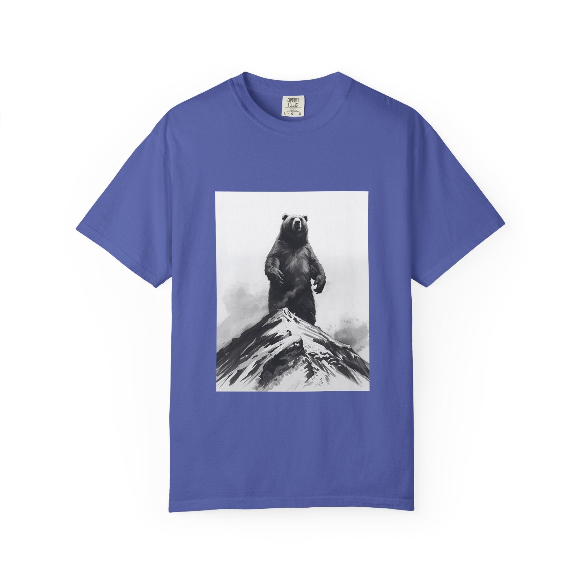 Bear Mountain Snow Unisex Garment-Dyed T-shirt